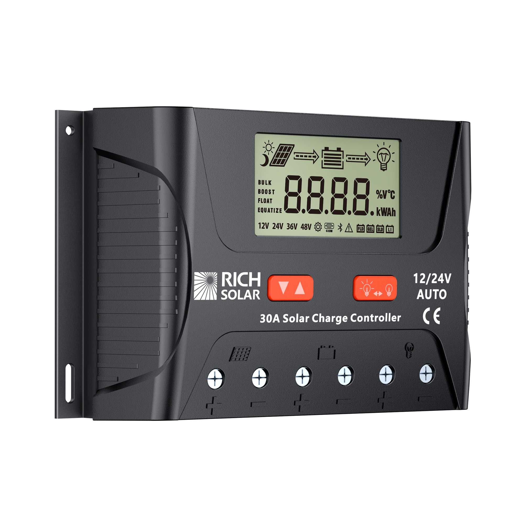 Rich Solar BRAVO LEGEND 30 LCD display protection rugged build