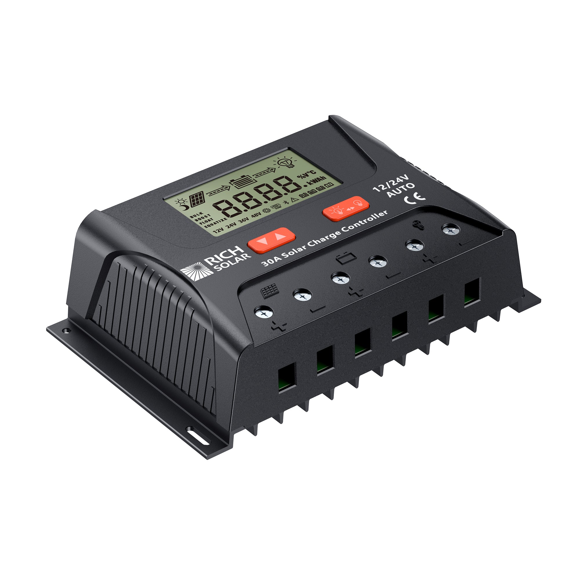 Rich Solar BRAVO LEGEND 30 load control modes LCD display