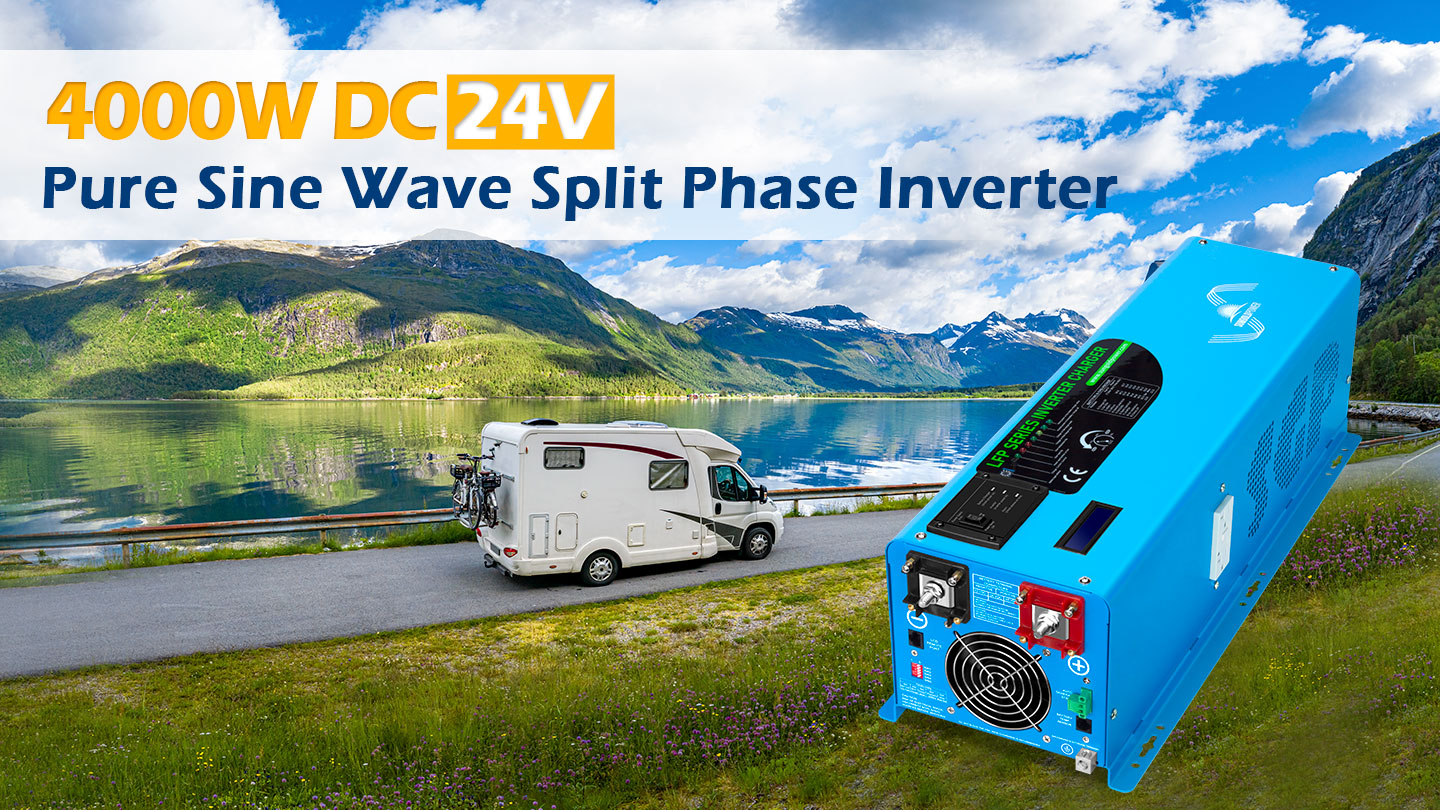Low Frequency Inverter 4000W-DC24V (split phase) AC input 240V AC output 120V and 240V