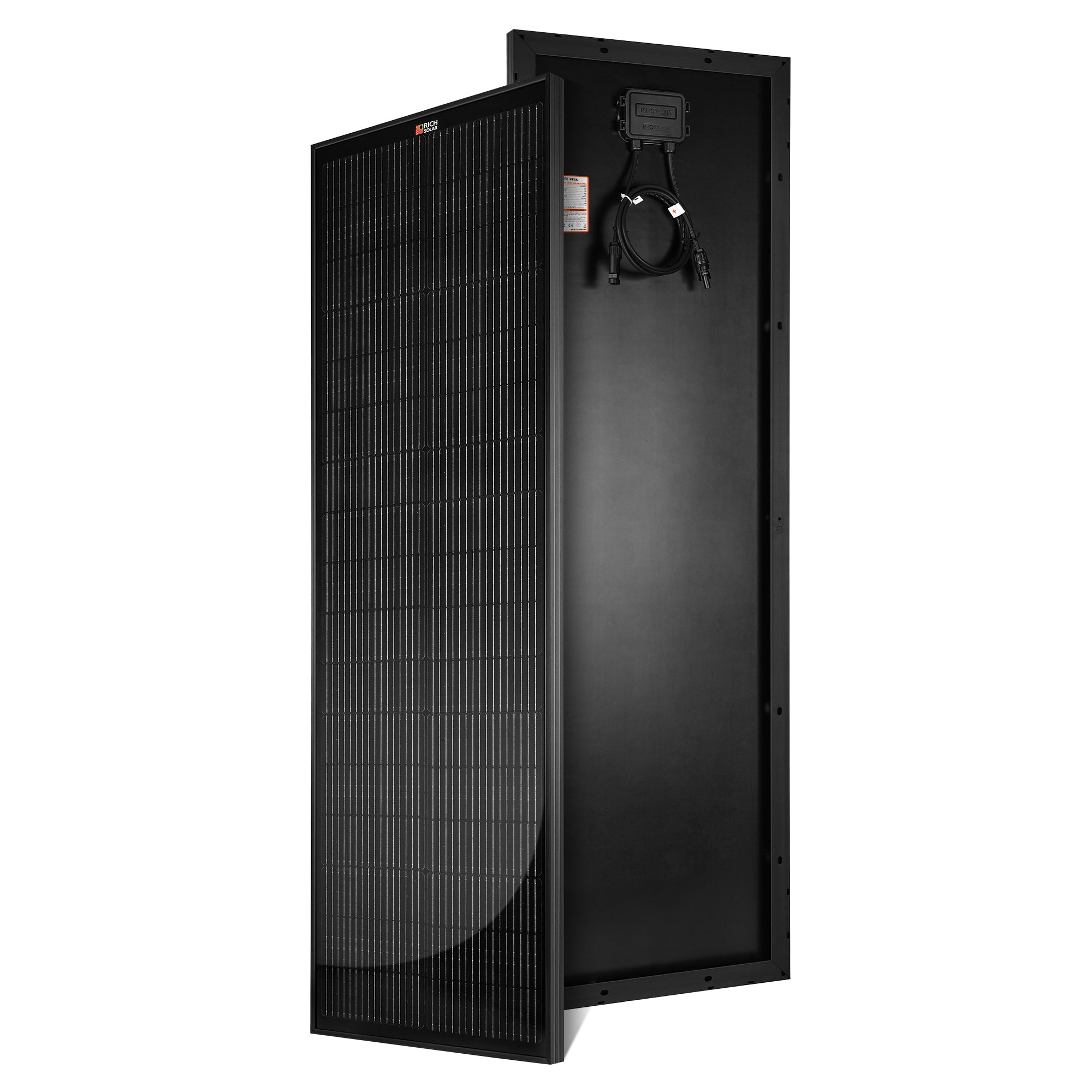 Rich Solar MEGA 100W Slim Onyx solar panel included with RS-K400SL 400W Slim Kit