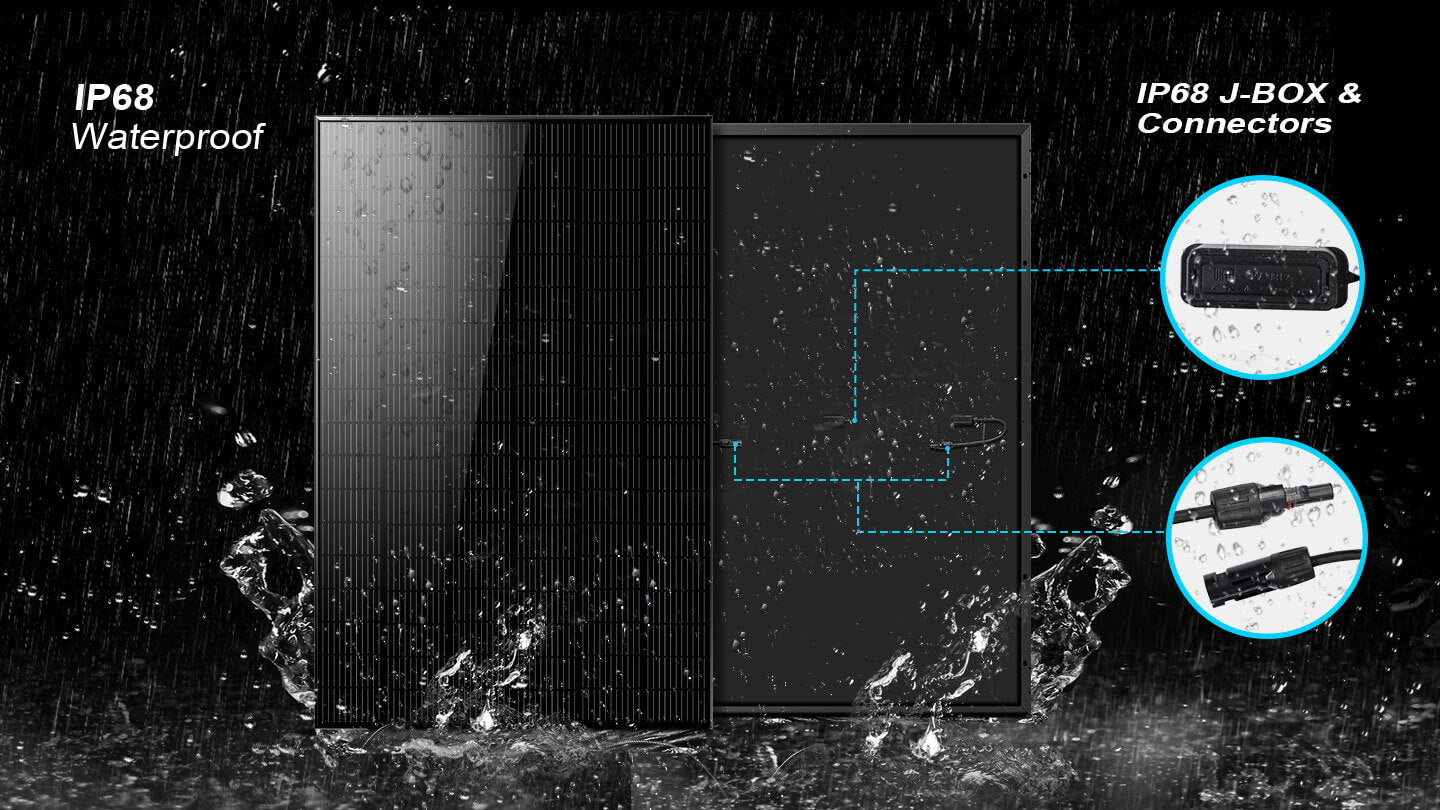 415W MONO BLACK PERC SOLAR PANEL FULL PALLET (32 PANELS)