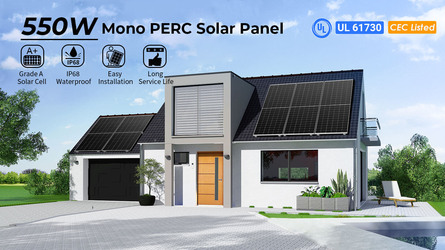 550W MONO PERC SOLAR PANEL FULL PALLET (32 PANELS)