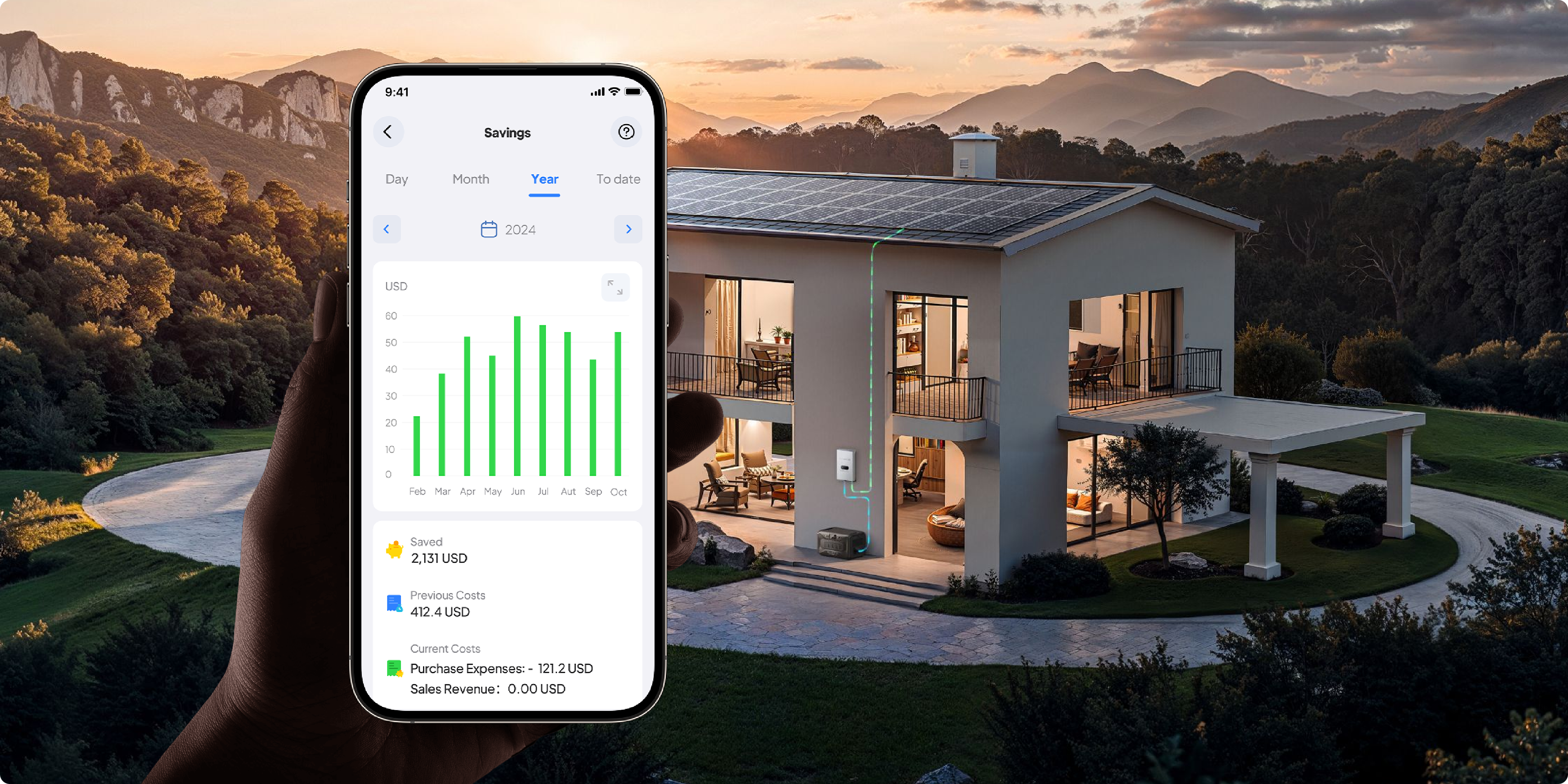 BLUETTI Apex 300 app energy savings dashboard