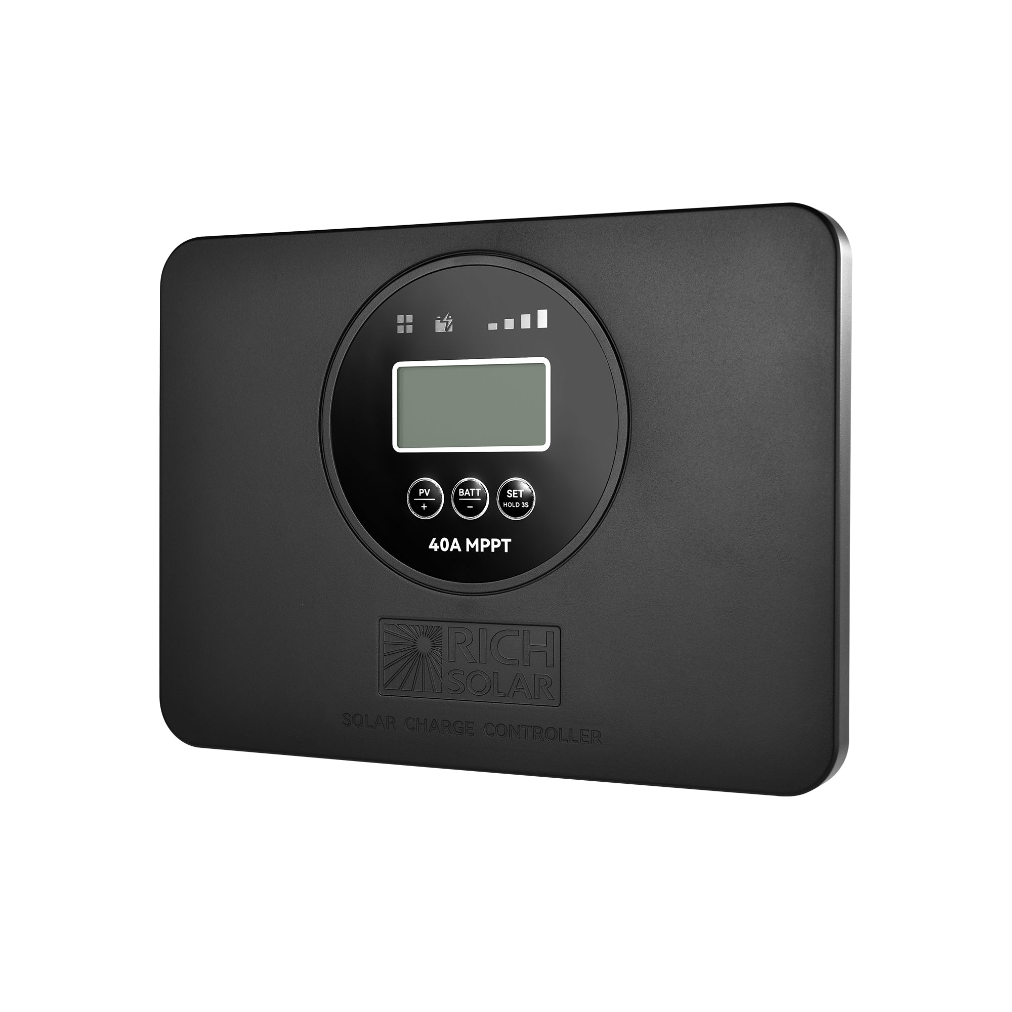 Rich Solar BRAVO PRO 40 front panel detail