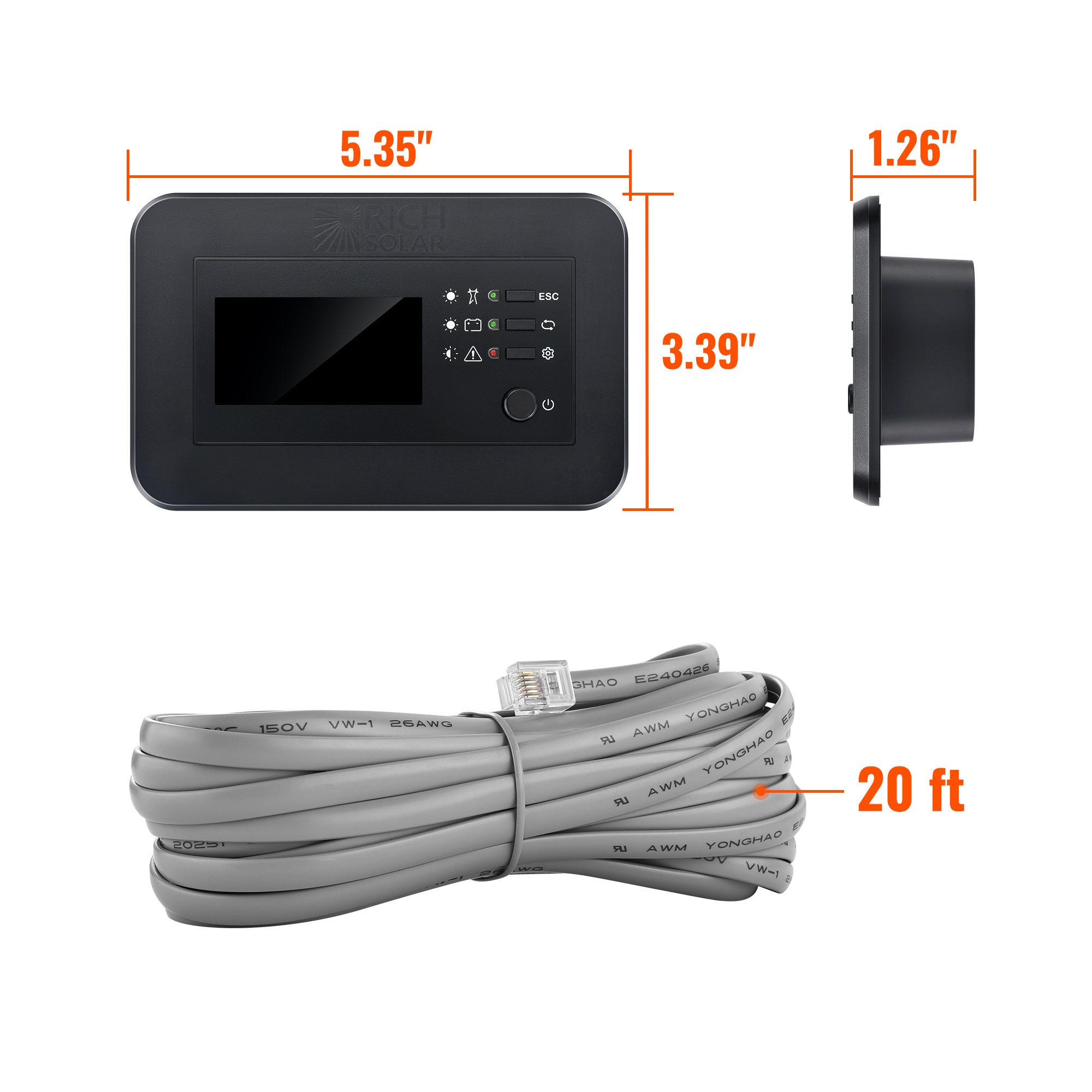 Rich Solar RS-RM03 Bluetooth connection Rich Solar App control mode switching