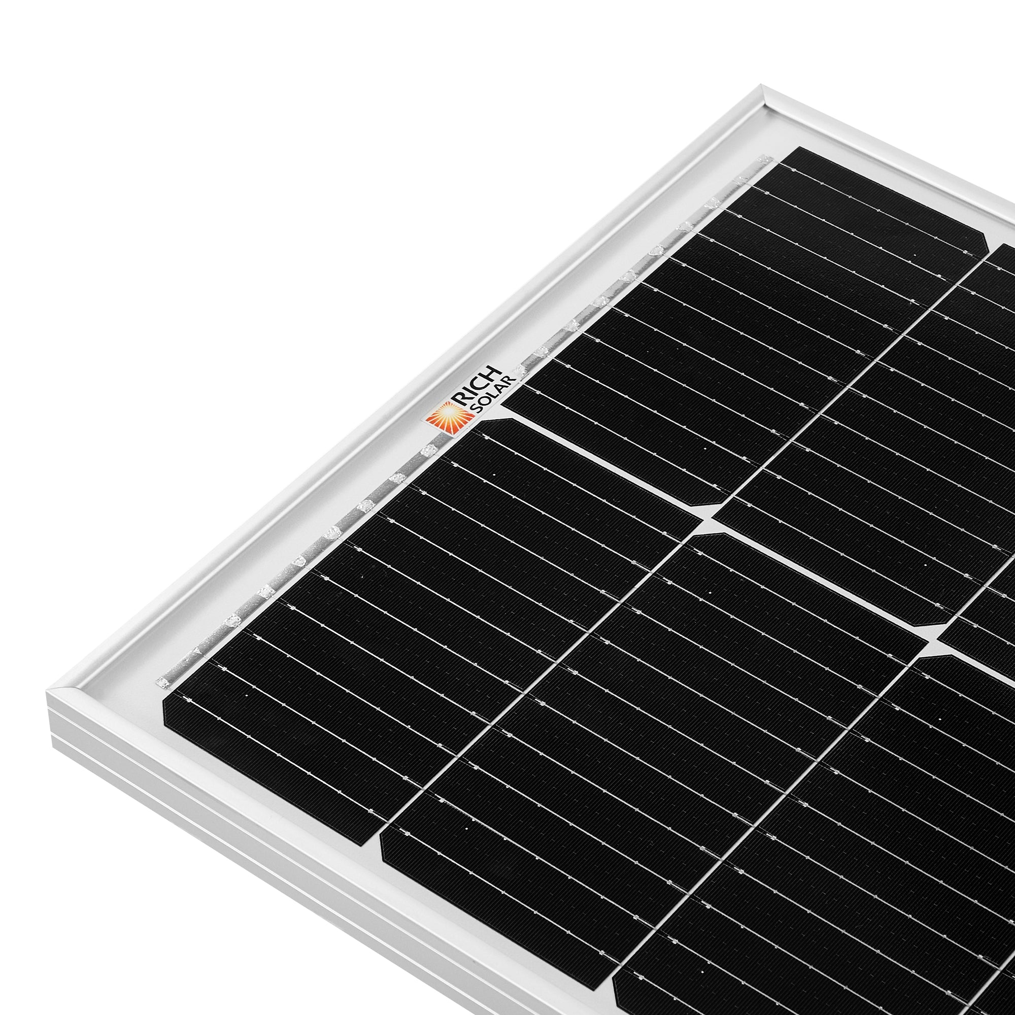 Rich Solar MEGA 100 SLIM SLX side profile narrow width view