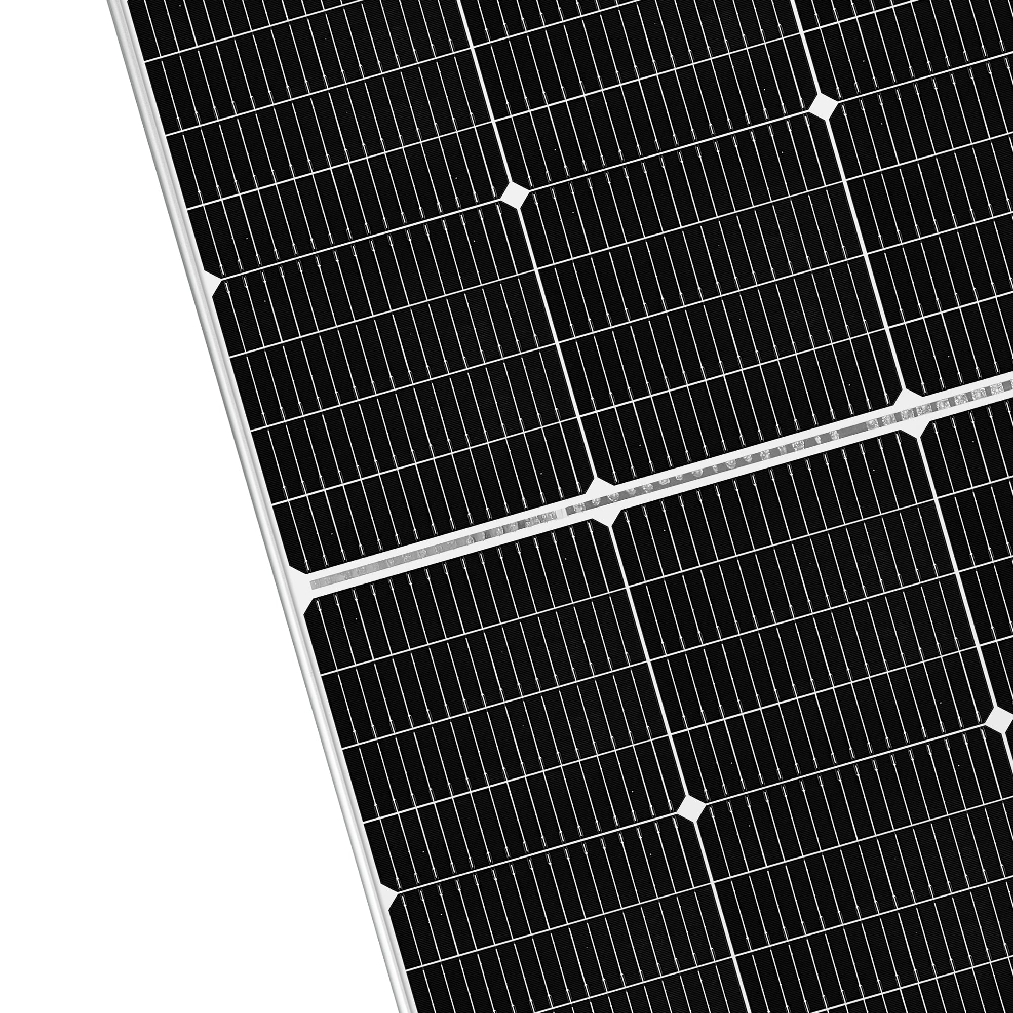 Rich Solar MEGA 250 PRO corner frame and cell detail