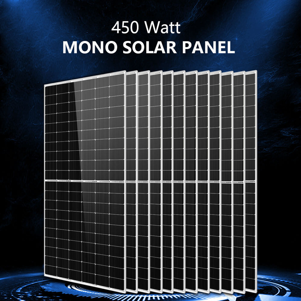 Off Grid Solar Kit 10000W 48VDC 120V/240V LifePO4 20.48KWH Lithium Battery 12 X 450 Watts Solar Panels SGR- 10K2M