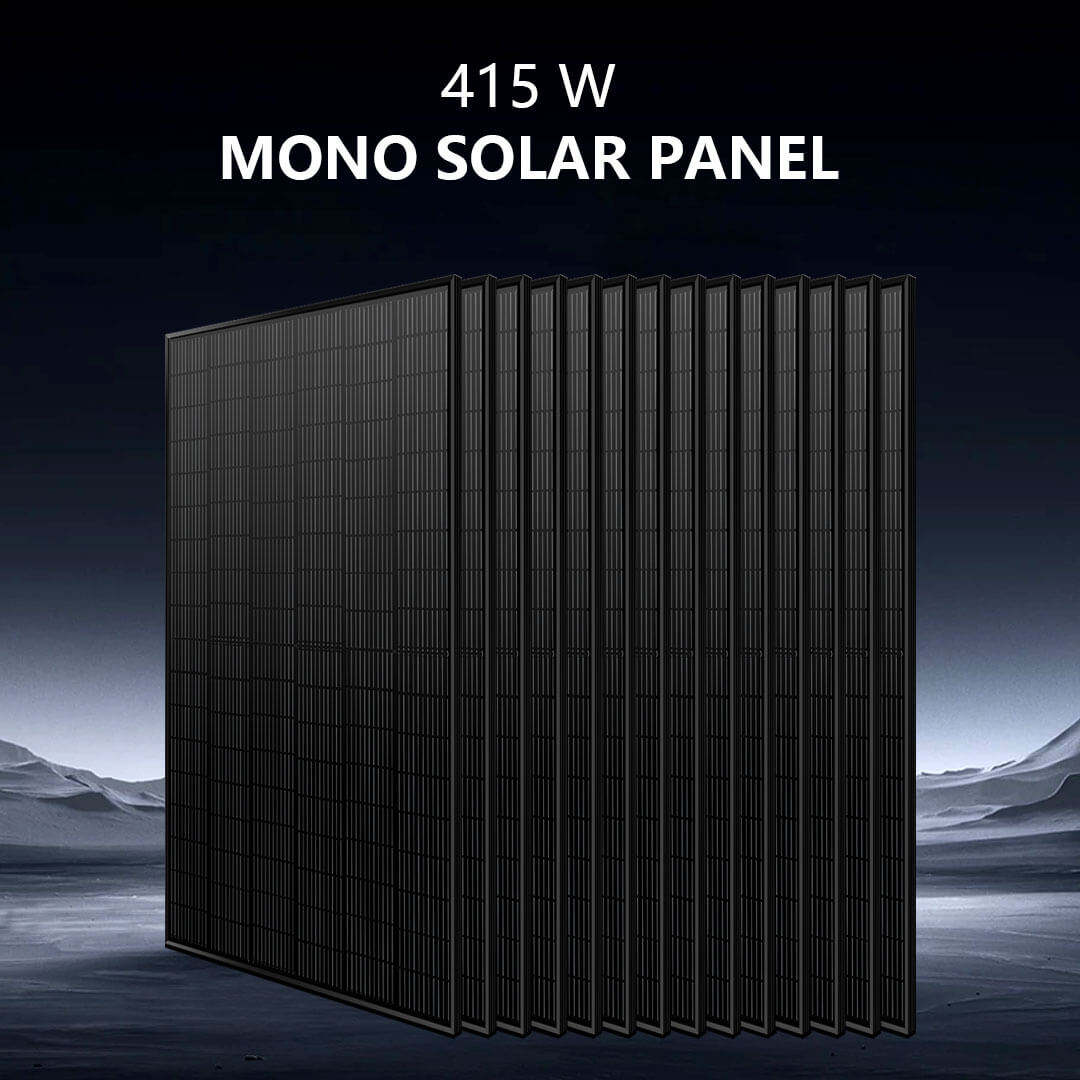 Off-Grid Solar Kit 13000W 48VDC 120V/240V LiFePO4 20.48KWH Lithium Battery 14 X 415 Watts Solar Panels SGR- 13KM