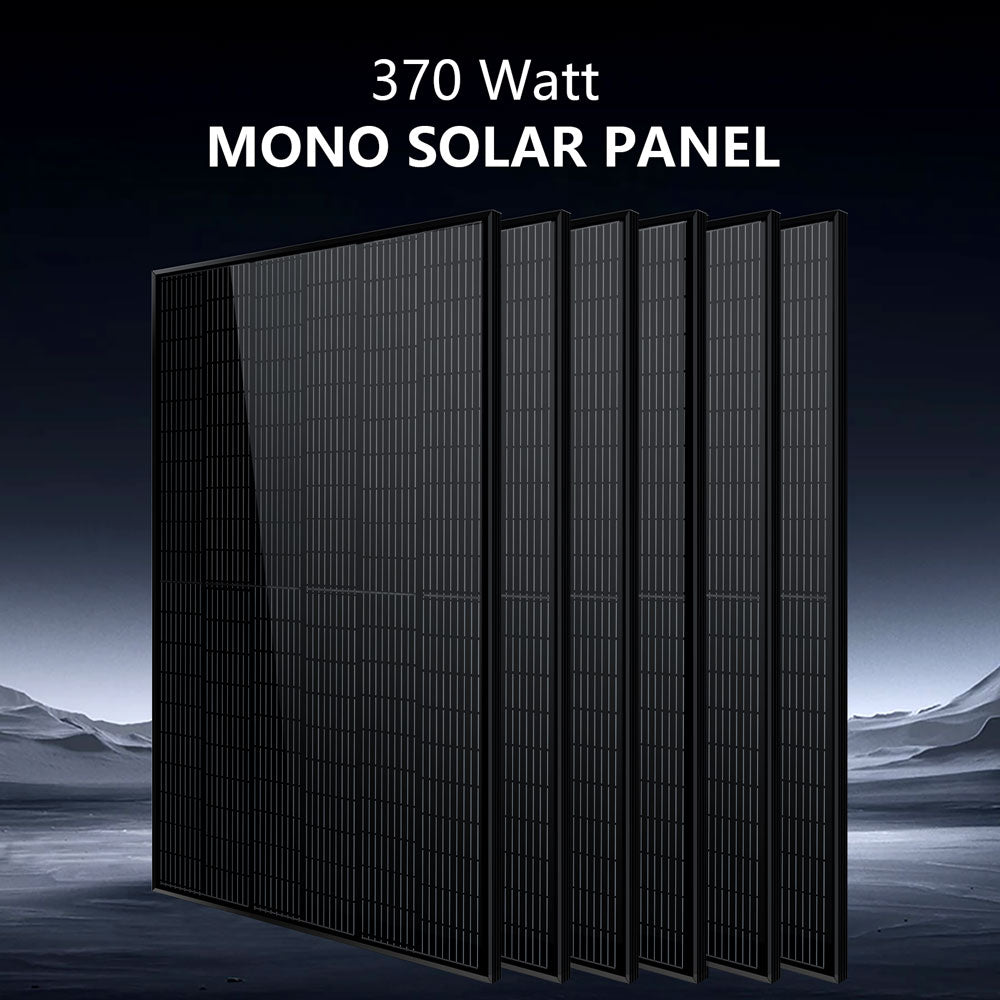 Off-Grid Solar Kit 6500W 48VDC 120/240VAC 10.24KWH PowerWall Lithium Battery 6 X 370 Watts Solar Panels SGM- 6510M