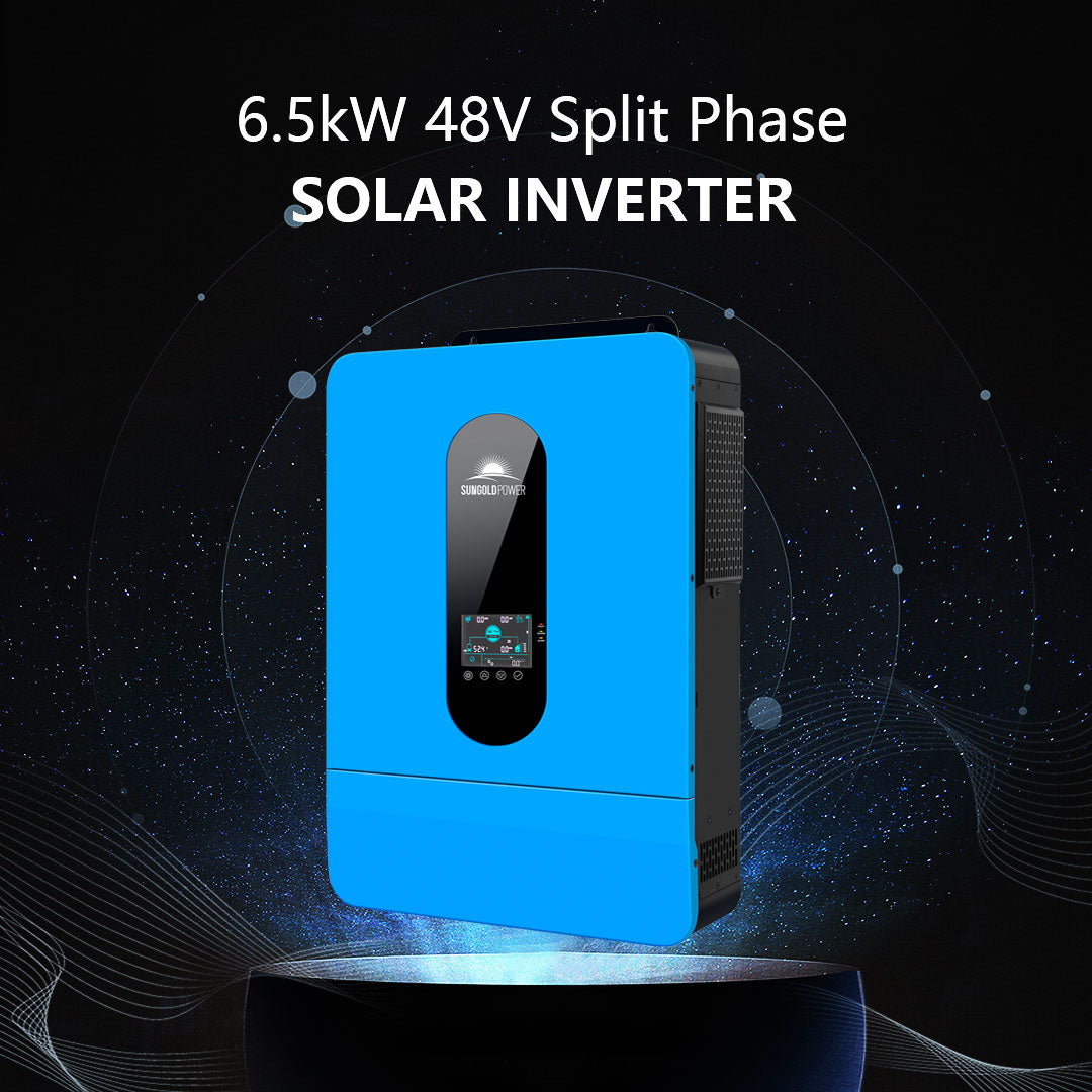 Off-Grid Solar Kit 6500W 48VDC 120/240VAC 5.12KWH PowerWall Lithium Battery 6 X 370 Watts Solar Panels SGM- 655M