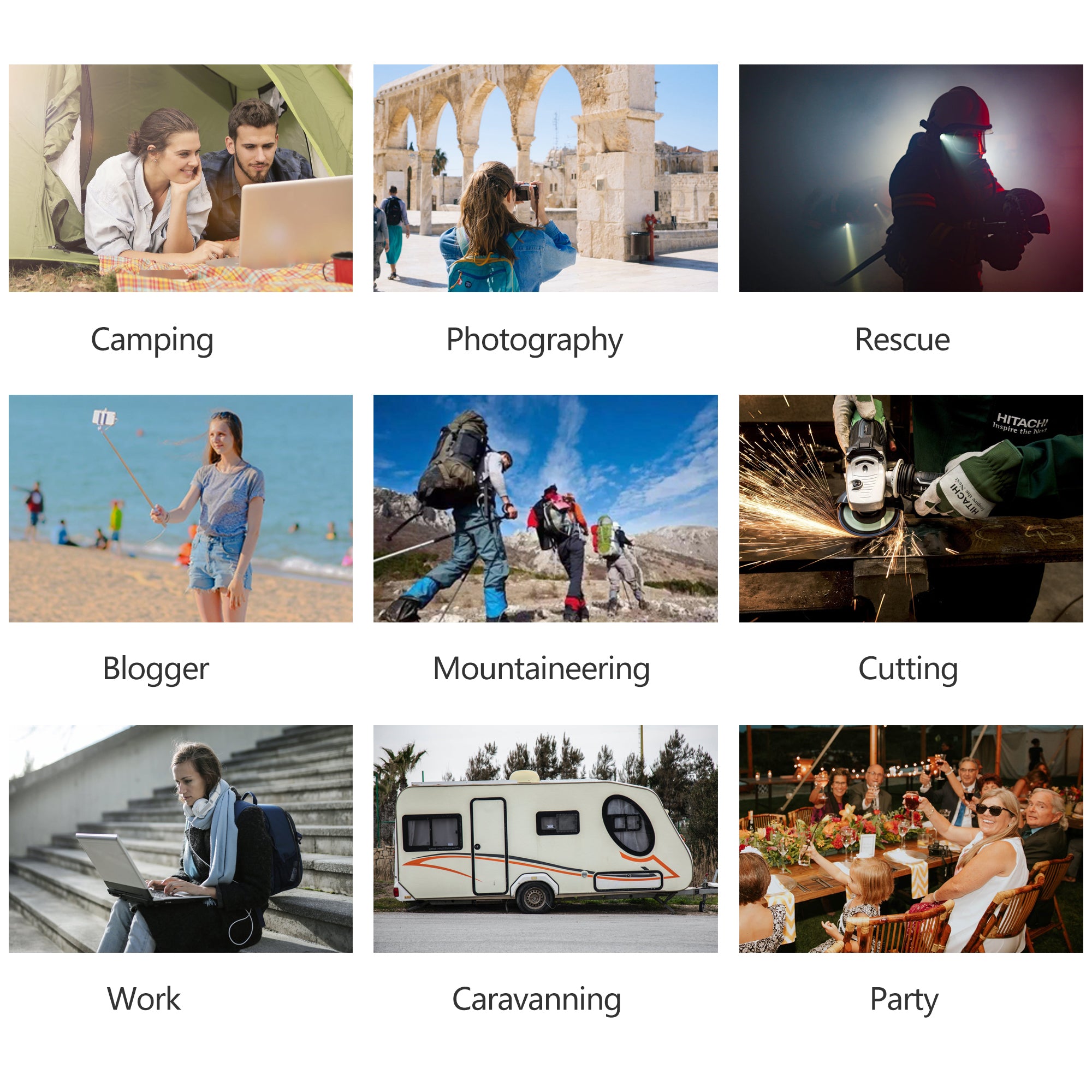 Outdoor and home backup applications
