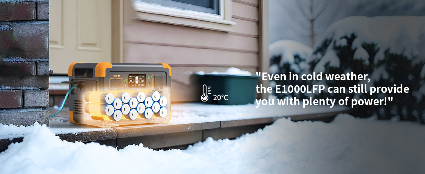 PECRON E1000LFP battery temperature management