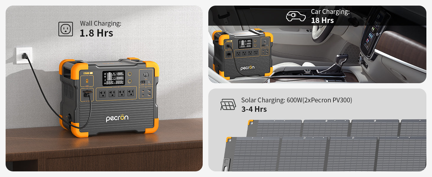 PECRON E1500LFP fast charging feature