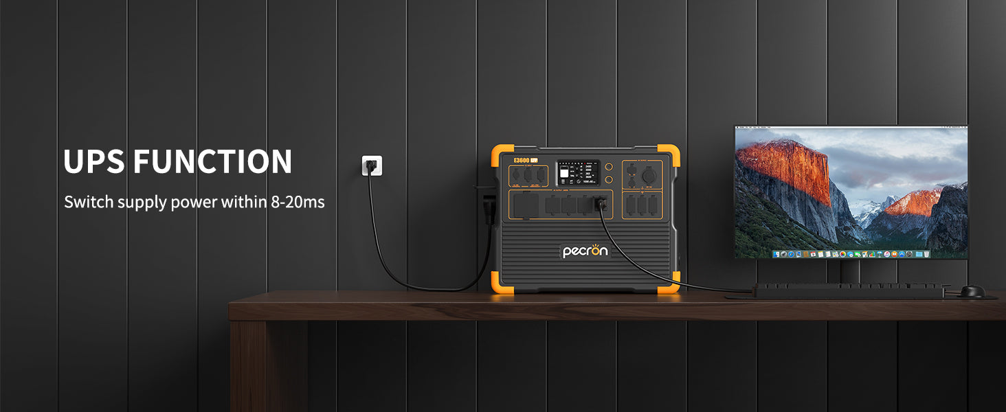 PECRON E3600LFP UPS function