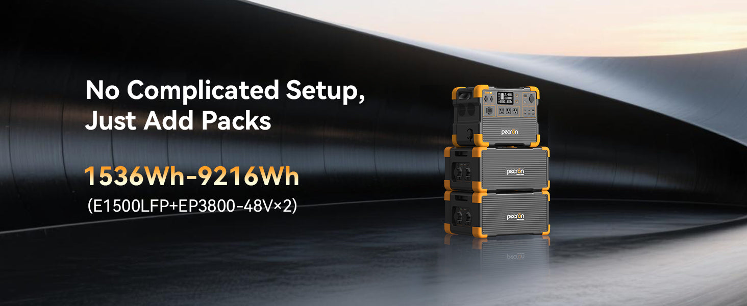 PECRON EP3800-48V expansion battery feature