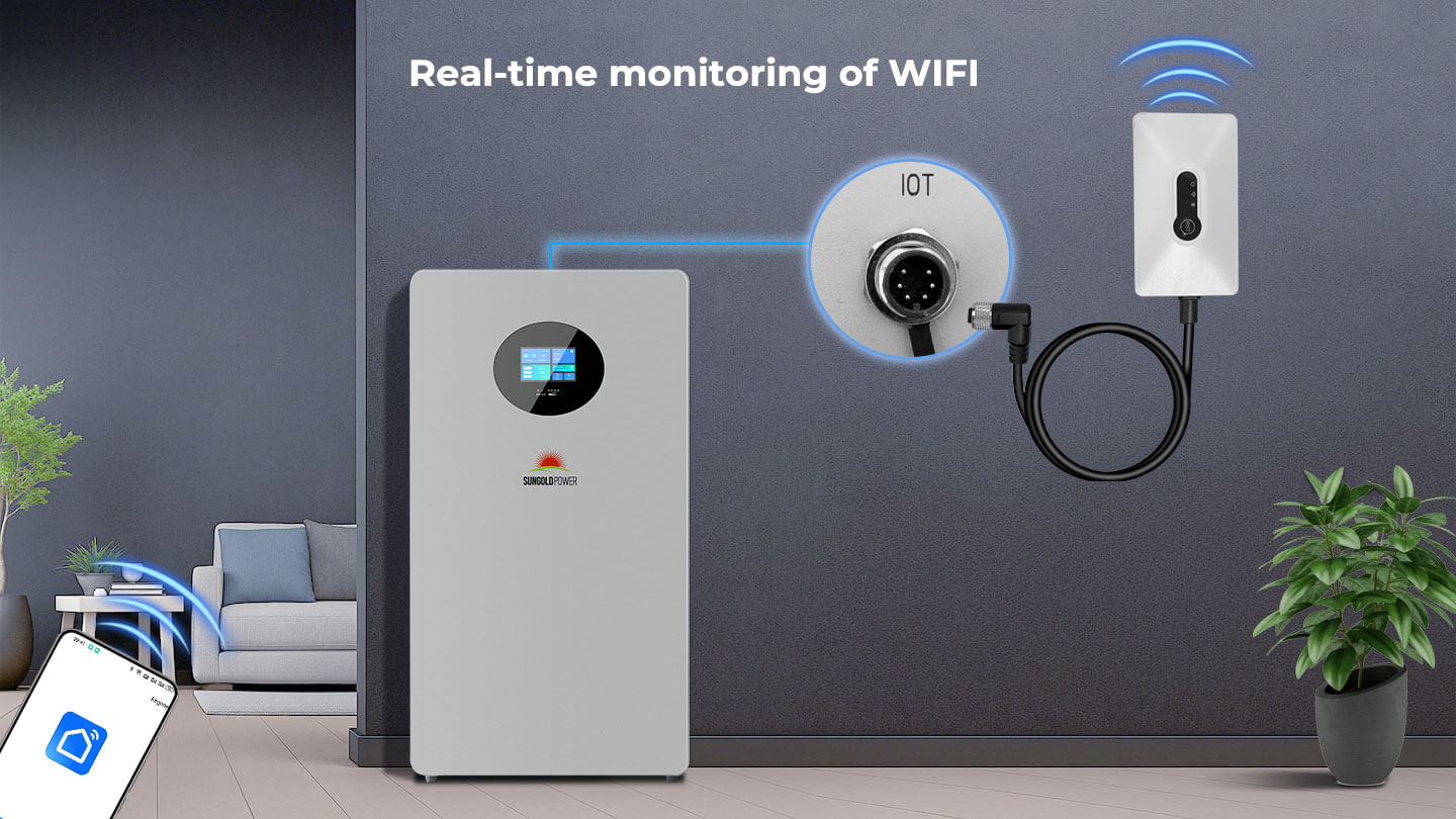 SunGoldPower SG48200T Powerwall X real-time WiFi monitoring image