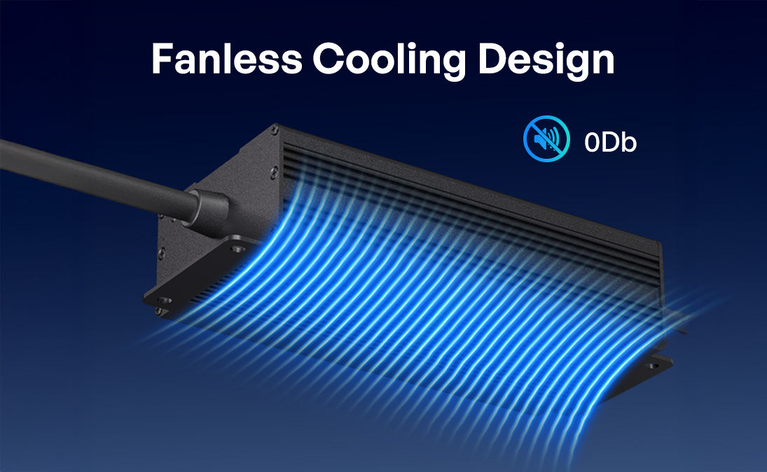 Silent fanless cooling design