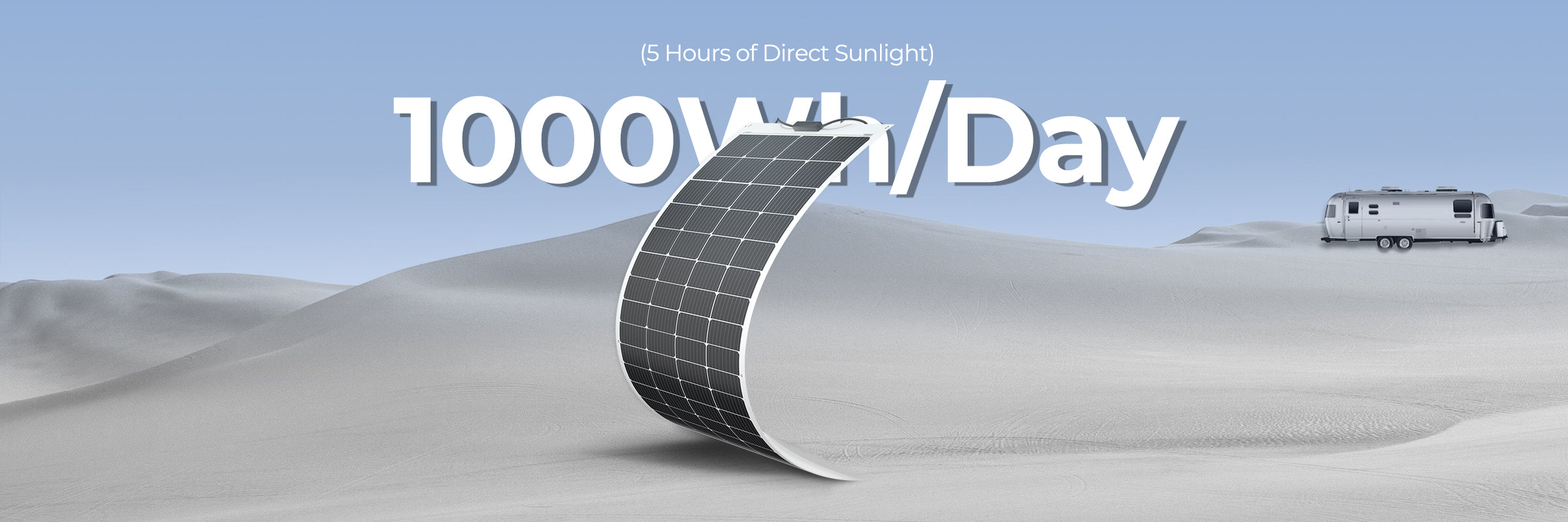 Renogy 200W flexible solar panel in off-grid lifestyle applications