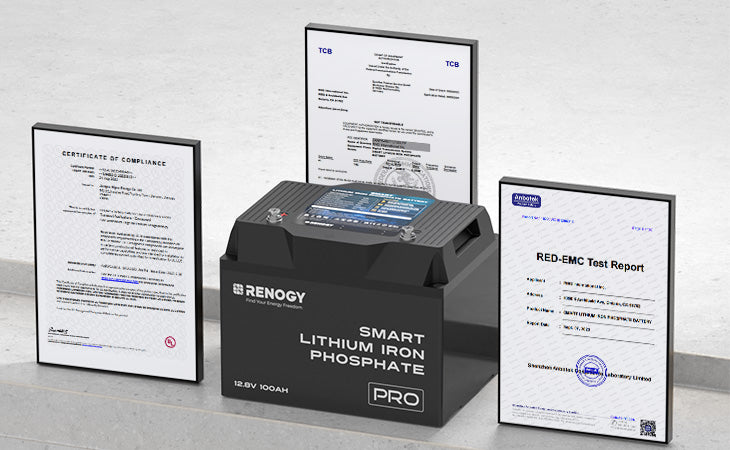 Certified safety features for Renogy Pro Series battery