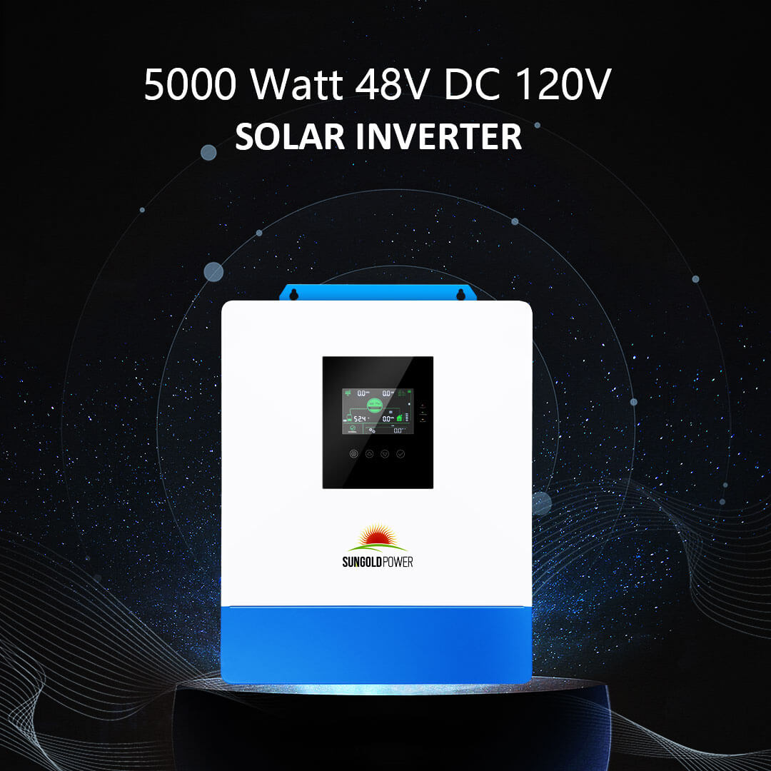 SunGoldPower 5000W 48V DC 120V solar inverter with WiFi model