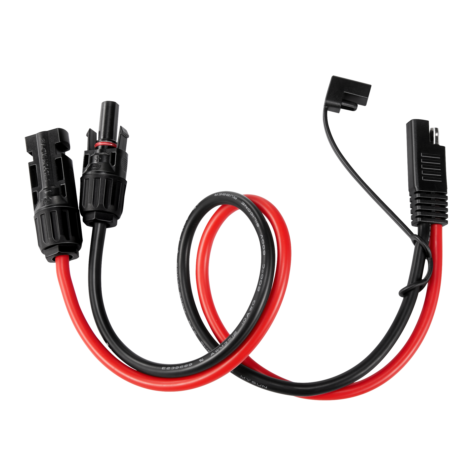 Rich Solar 10AWG Solar Connector to SAE Adapter | Connect Solar Panel Connectors to SAE Plug
