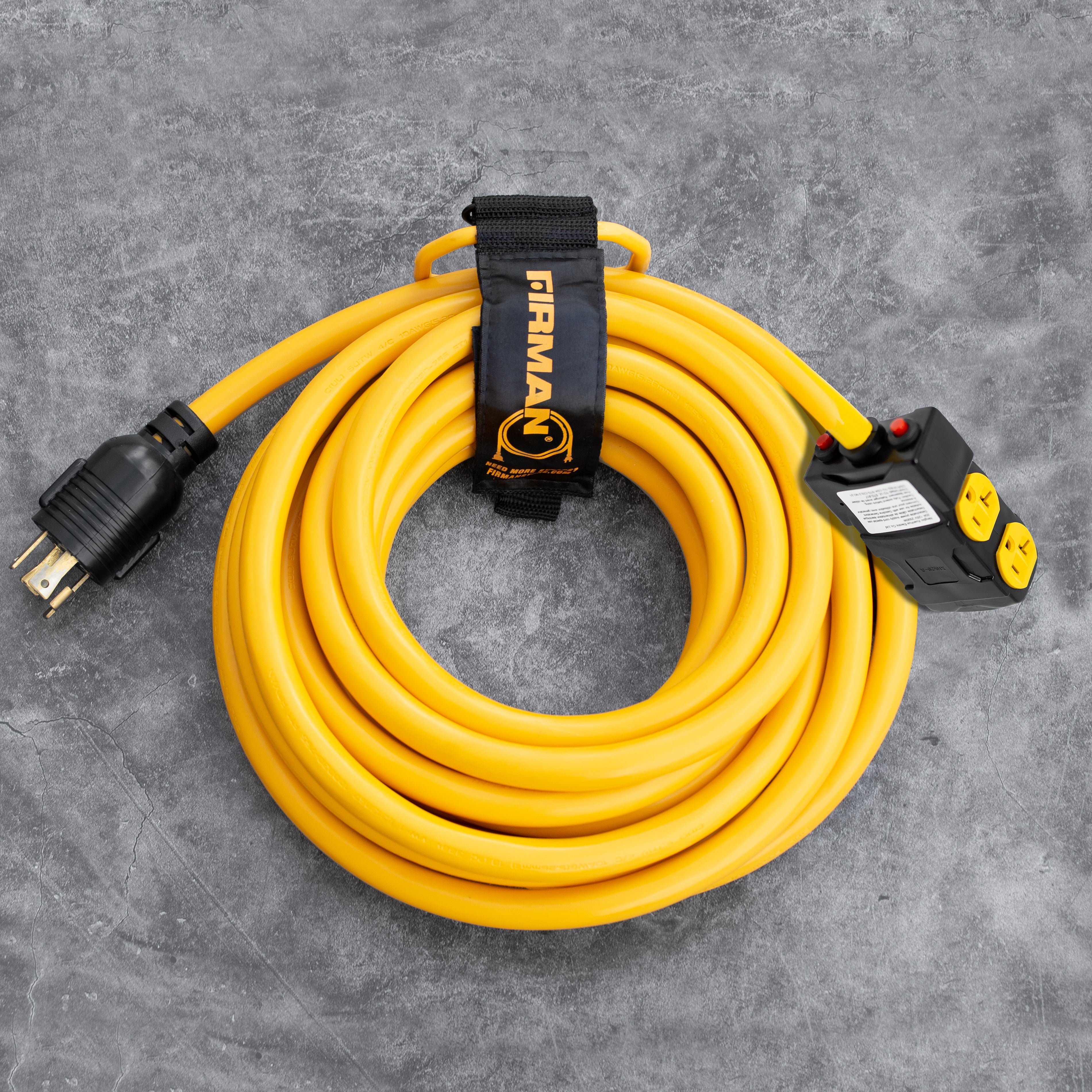 25 FT Heavy Duty L14-30P to (4) 5-20R Cord