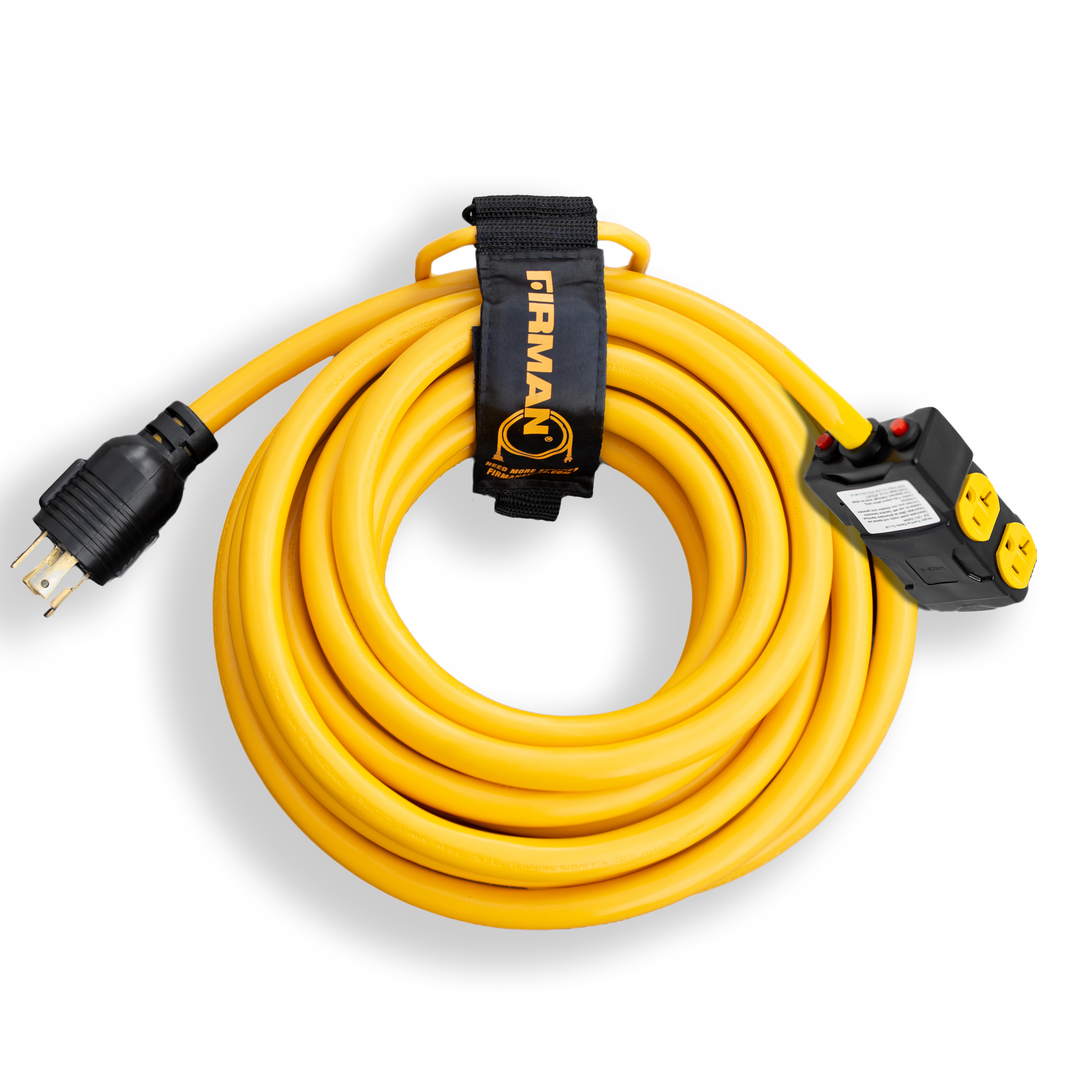 25 FT Heavy Duty L14-30P to (4) 5-20R Cord