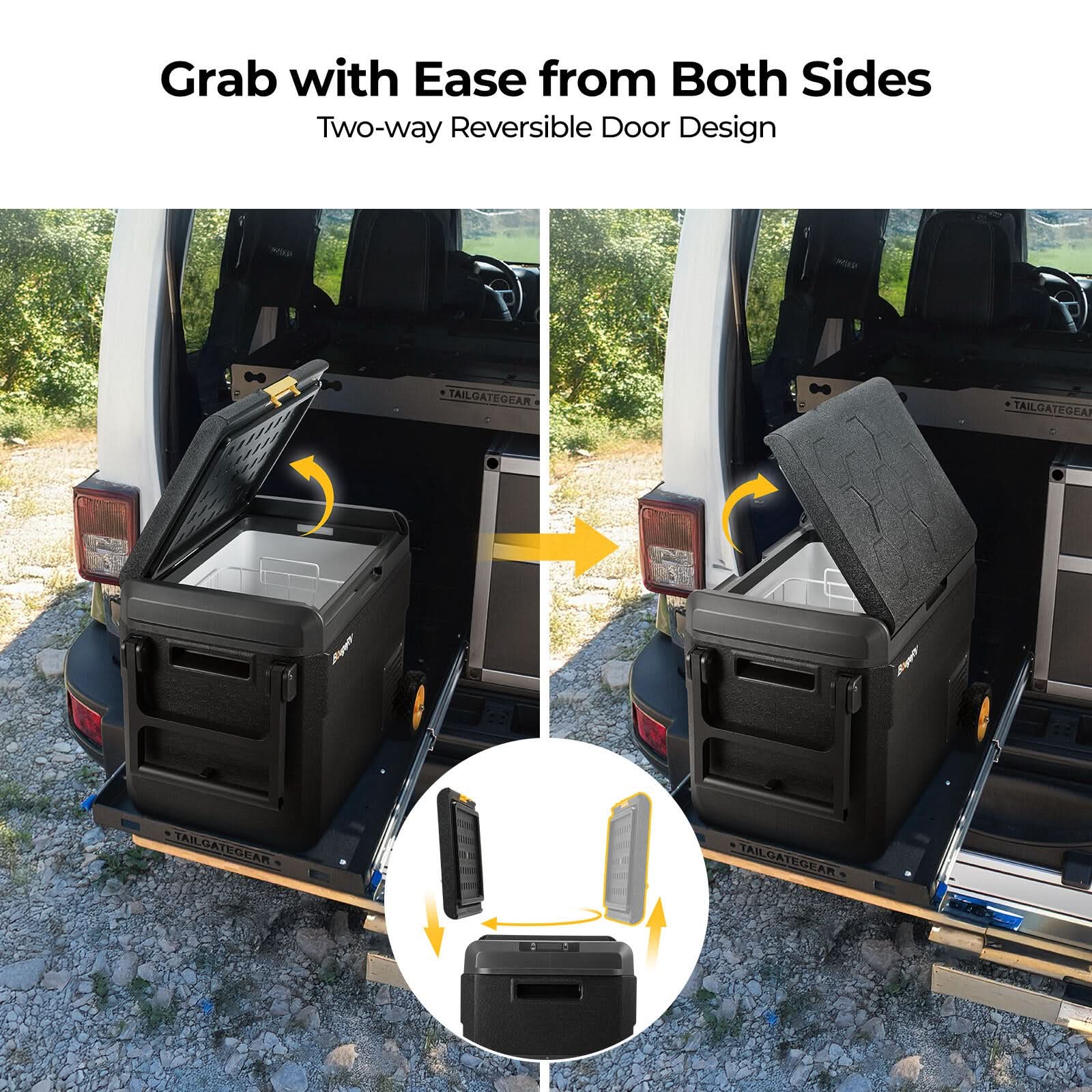 BougeRV CRS 42QT 12 Volt Portable Car Fridge