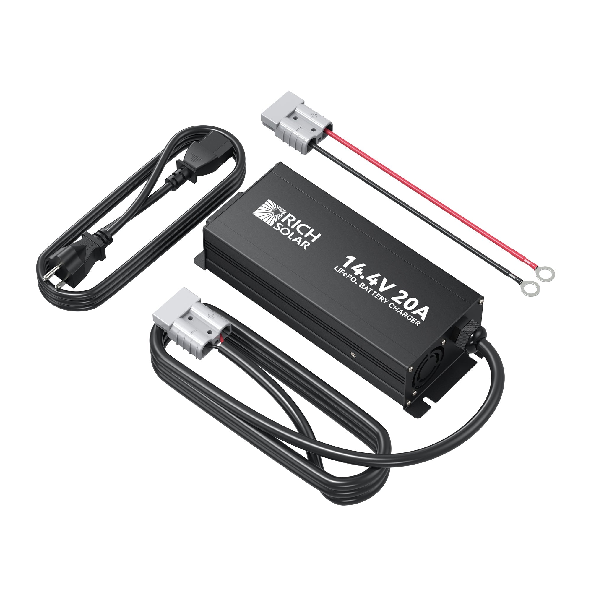 Rich Solar 12V(14.4V) 20A | 100-240VAC | 12V LiFePO4 Battery Charger