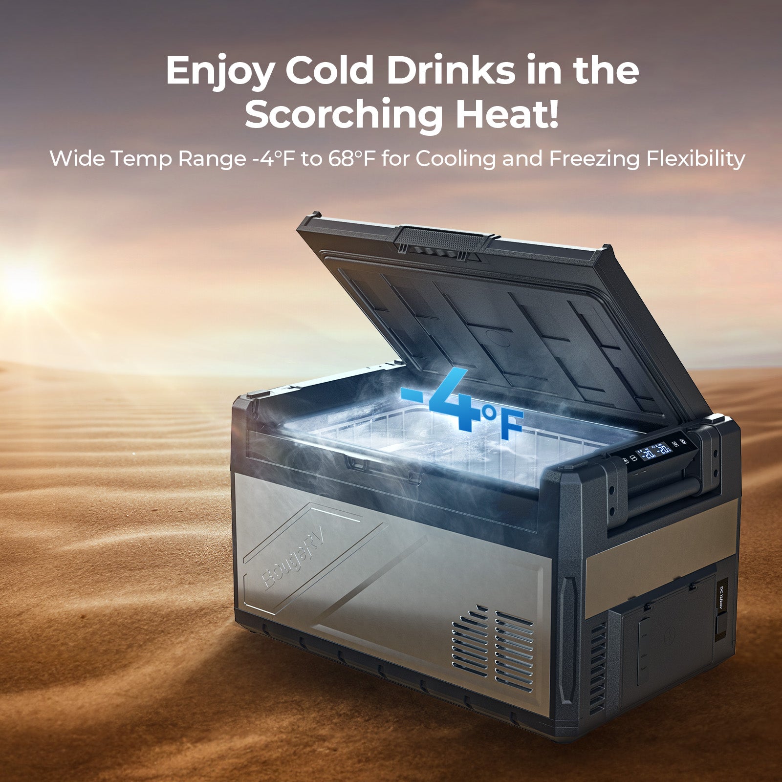 BougeRV Rocky V3.0 41QT Dual Zone 12V Car Fridge