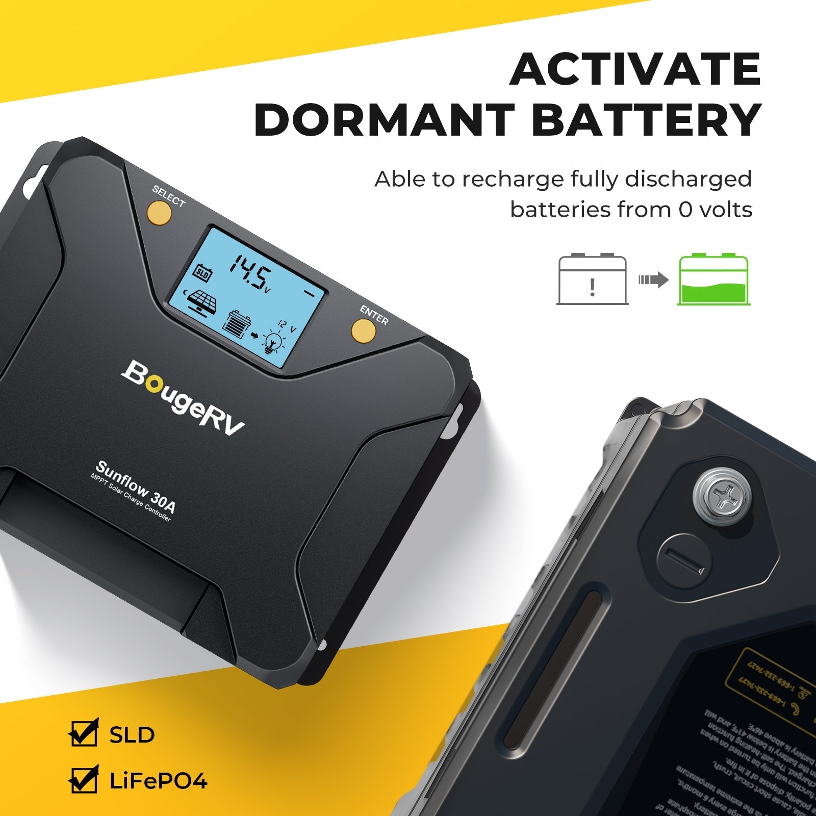 BougeRV 200W 12V CIGS Flexible Solar System Kit(Adhesive)