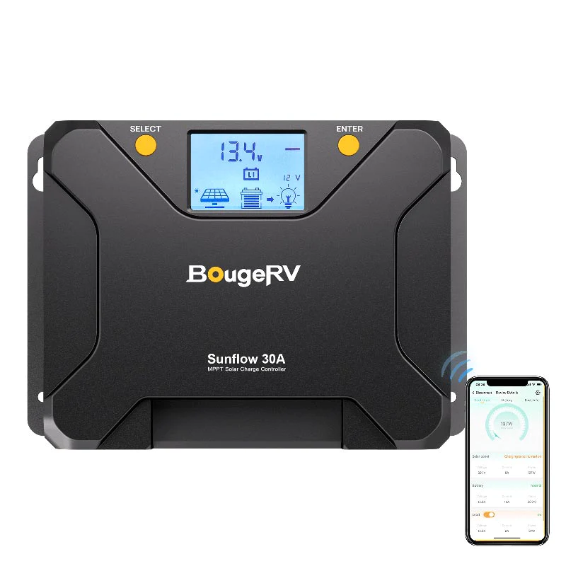 BougeRV 200W 12V Rigid Solar System Kit