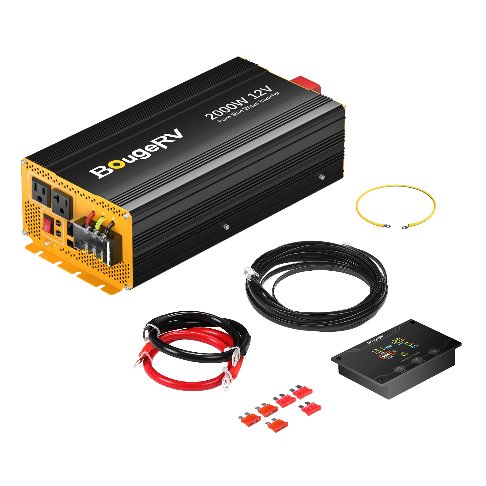 BougeRV 400W 12V CIGS Flexible Solar System Kit (Pre-Punched Holes)