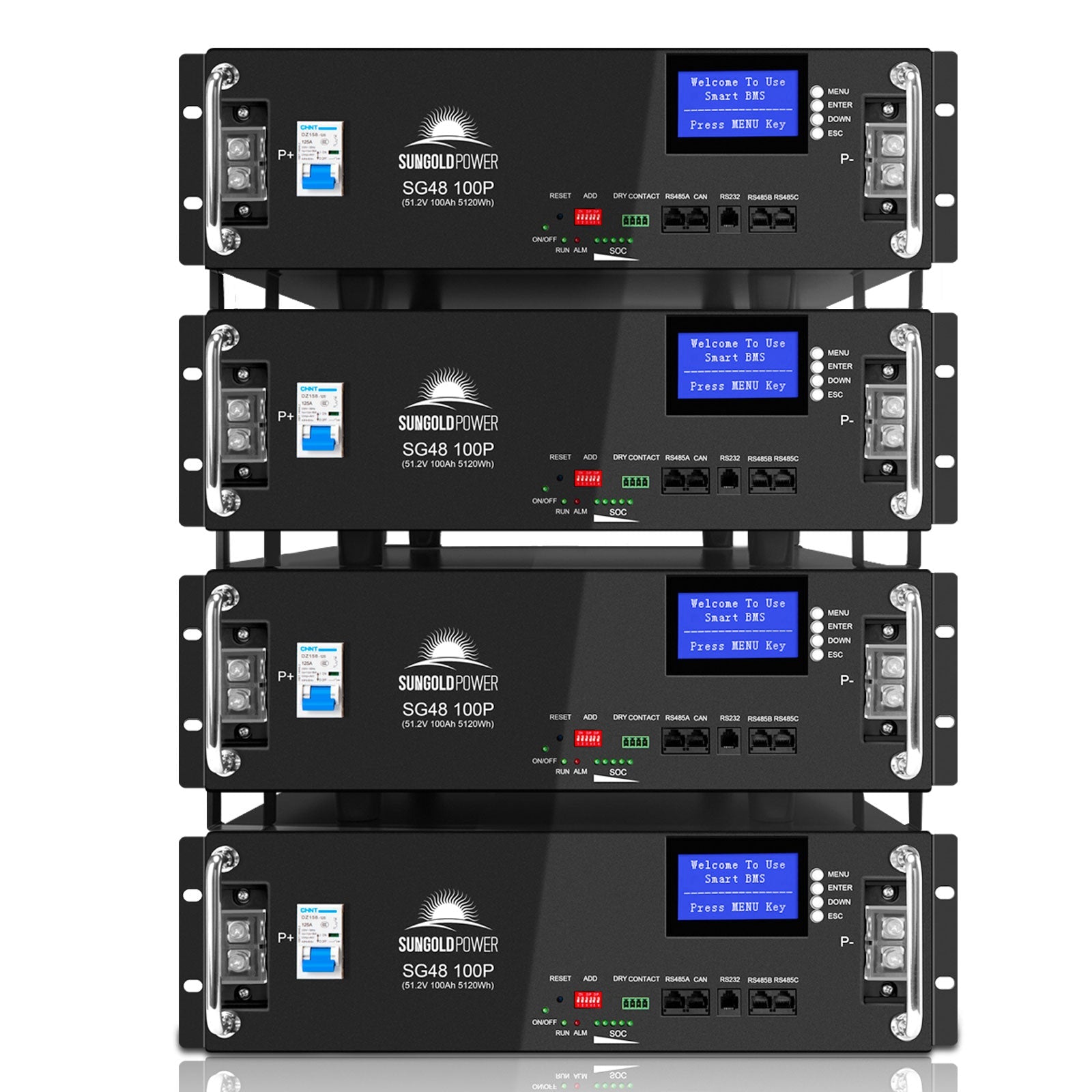 51.2V 100AH SERVER RACK LIFEPO4 LITHIUM BATTERY SG48100P