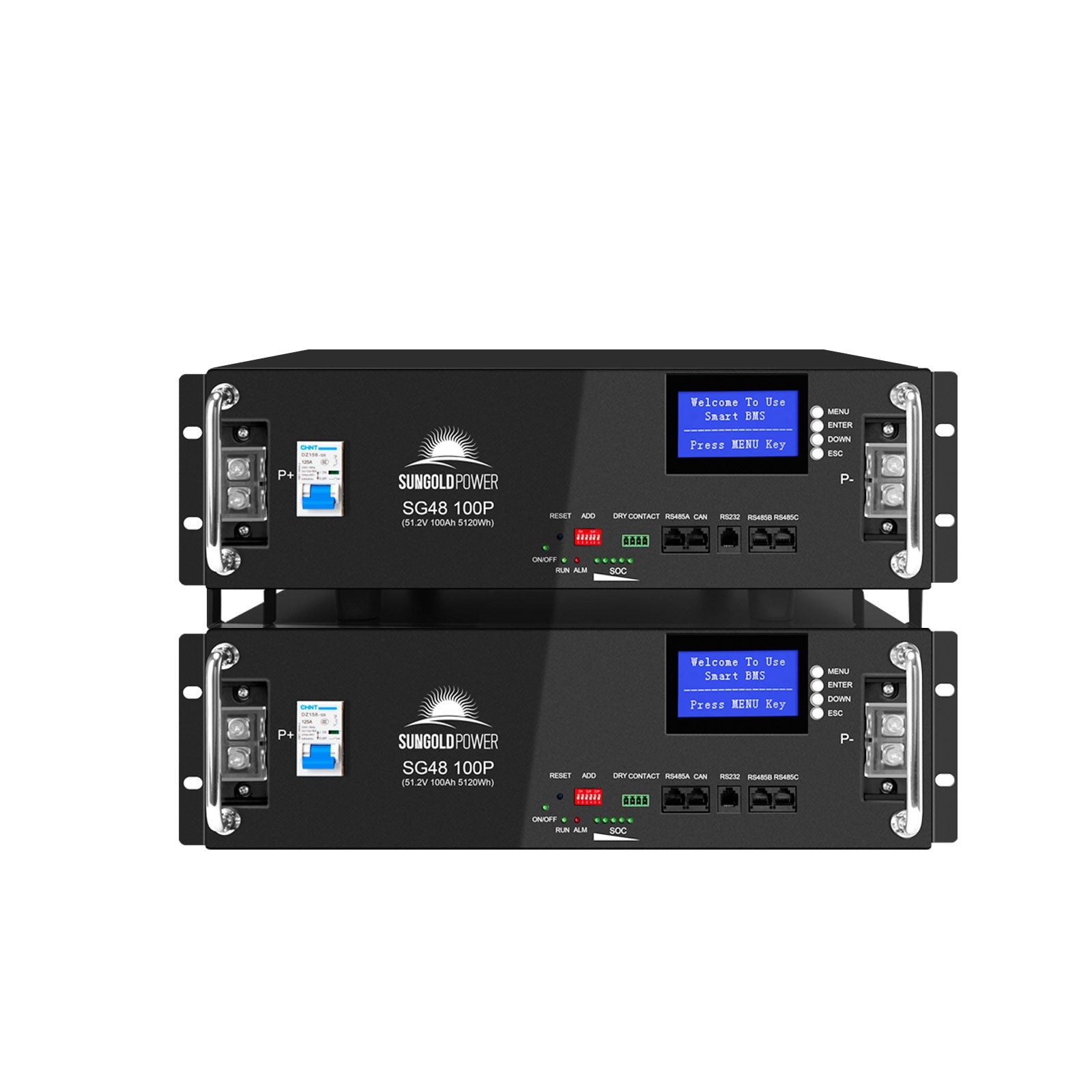 51.2V 100AH SERVER RACK LIFEPO4 LITHIUM BATTERY SG48100P