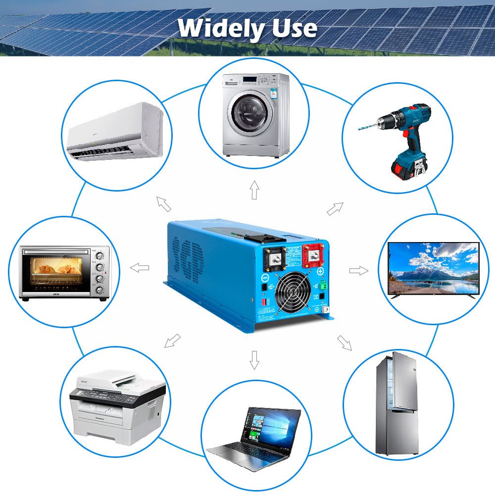 Low Frequency Inverter 6000W-DC48V (split phase) AC input 240V AC output 120V and 240V