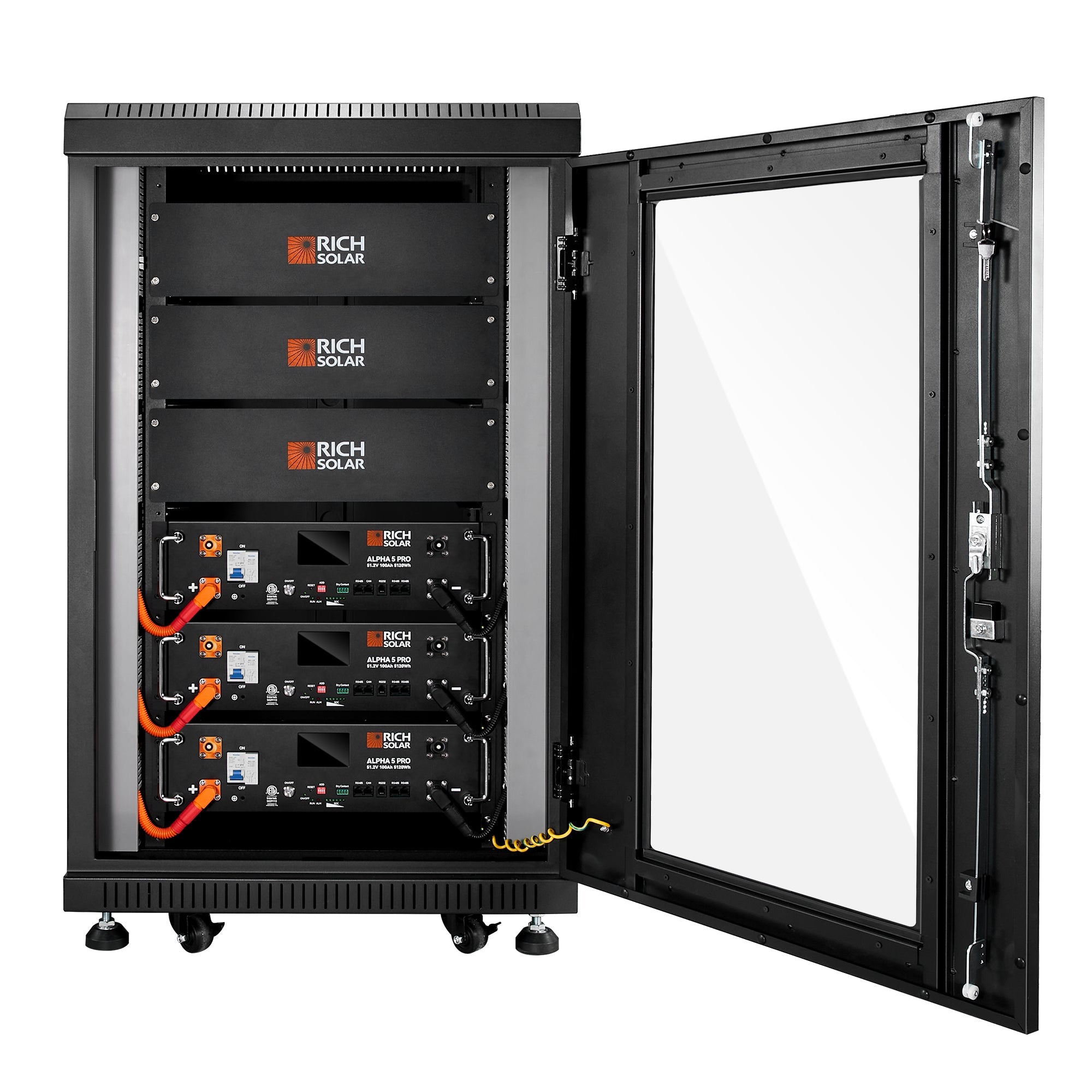 Rich Solar ALPHA 5 PRO | 51.2V 100Ah LiFePO4 Battery | Premium 48V Server Rack Lithium Battery for Residential, Commercial, RVs, Off-Grid | 7,000 Lifetime Cycles | 10 Year Warranty | UL1973, UL9540A Certified