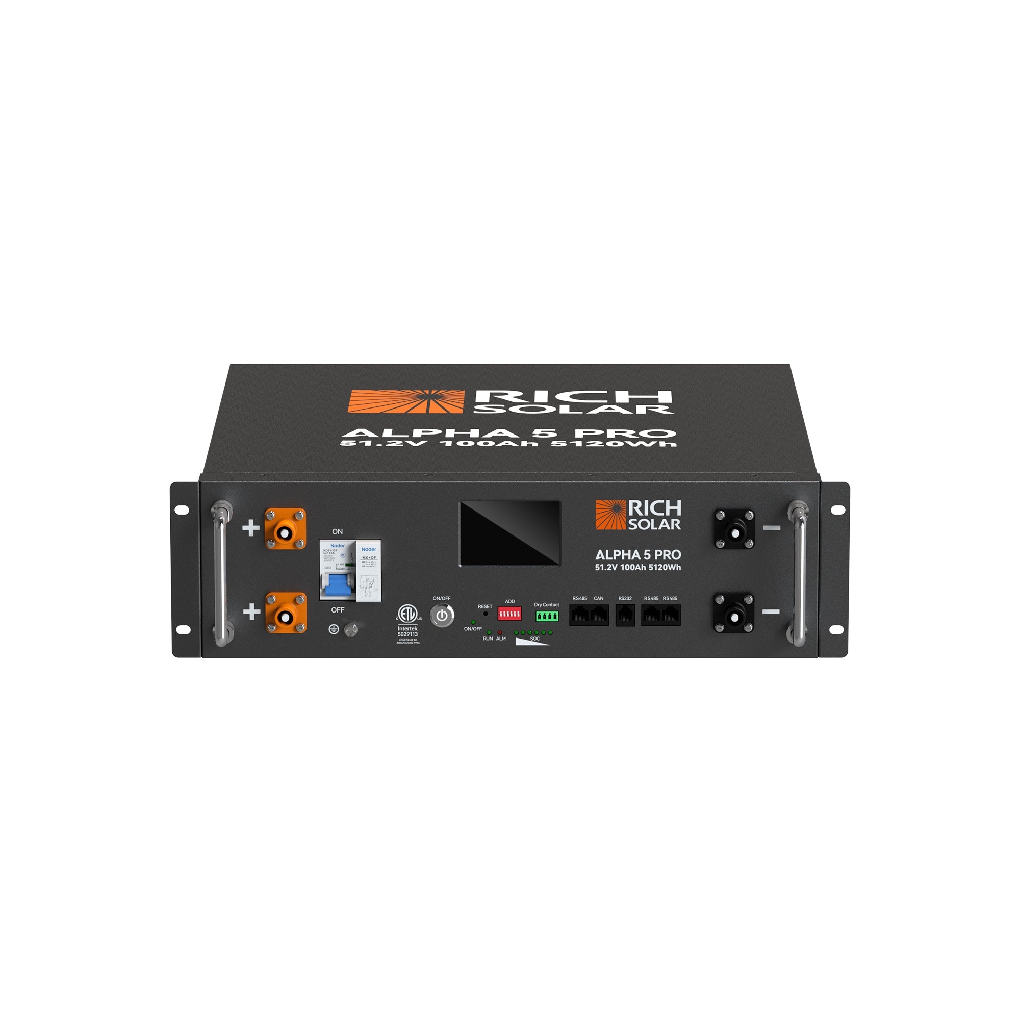 Rich Solar ALPHA 5 PRO | 51.2V 100Ah LiFePO4 Battery | Premium 48V Server Rack Lithium Battery for Residential, Commercial, RVs, Off-Grid | 7,000 Lifetime Cycles | 10 Year Warranty | UL1973, UL9540A Certified