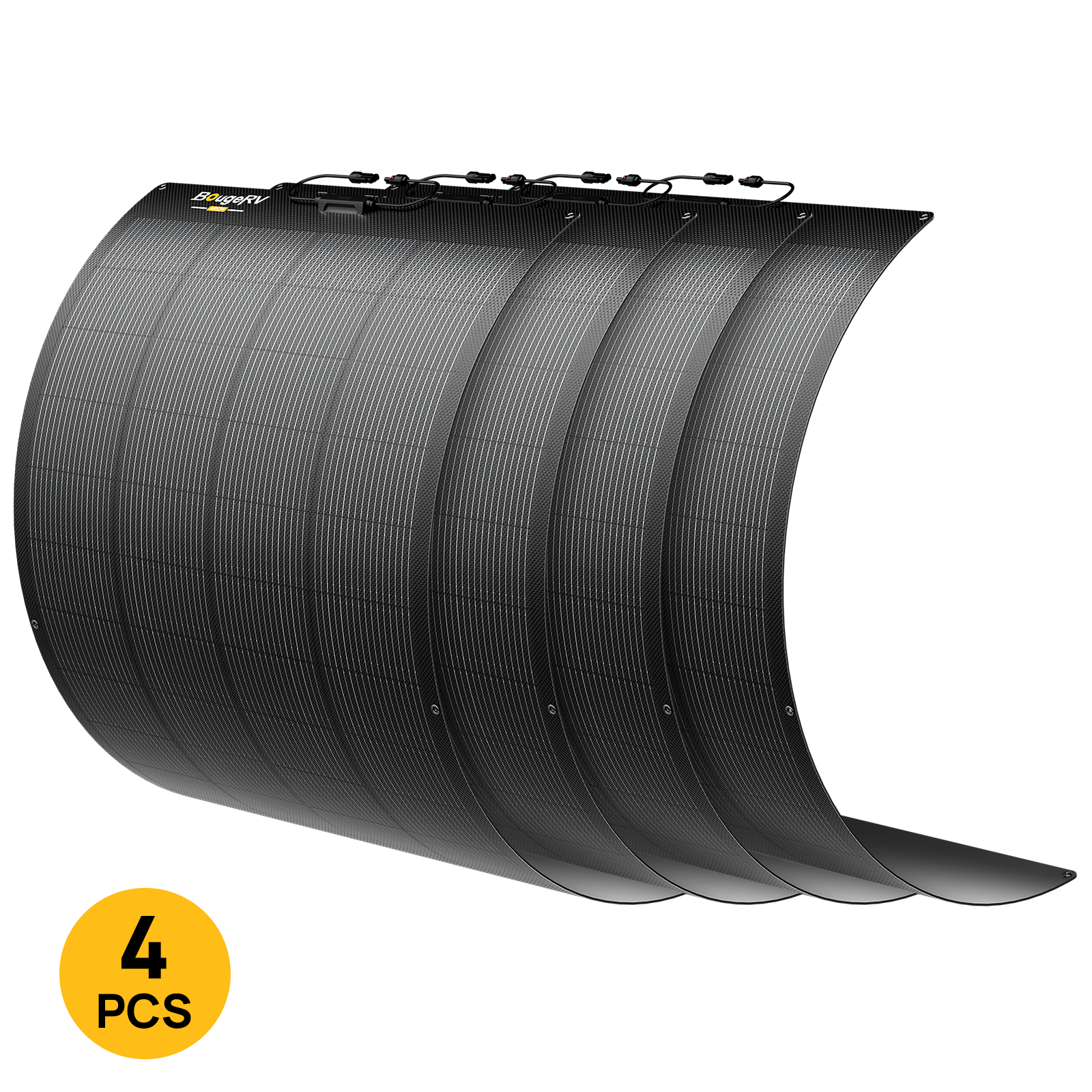 BougeRV Arch 2.0 200W N-Type Fiberglass Flexible Solar Panel