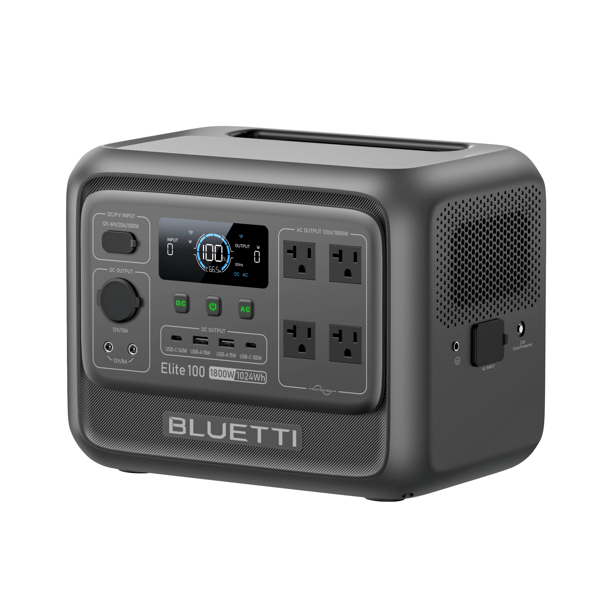 BLUETTI Elite 100 V2 Portable Power Station | 1,800W 1,024Wh