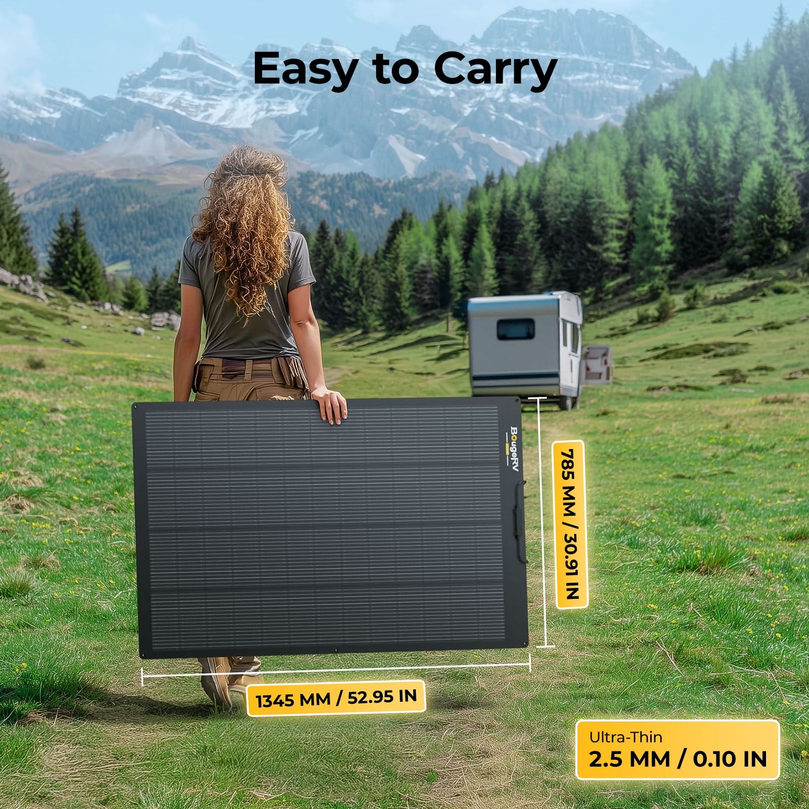BougeRV 200W 12V Arch Pro Solar System Kit