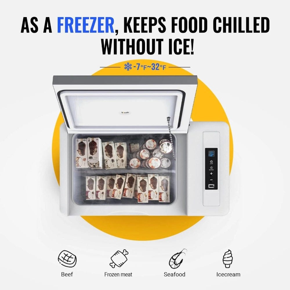 BougeRV 12V 30 Quart (28L) Portable Fridge