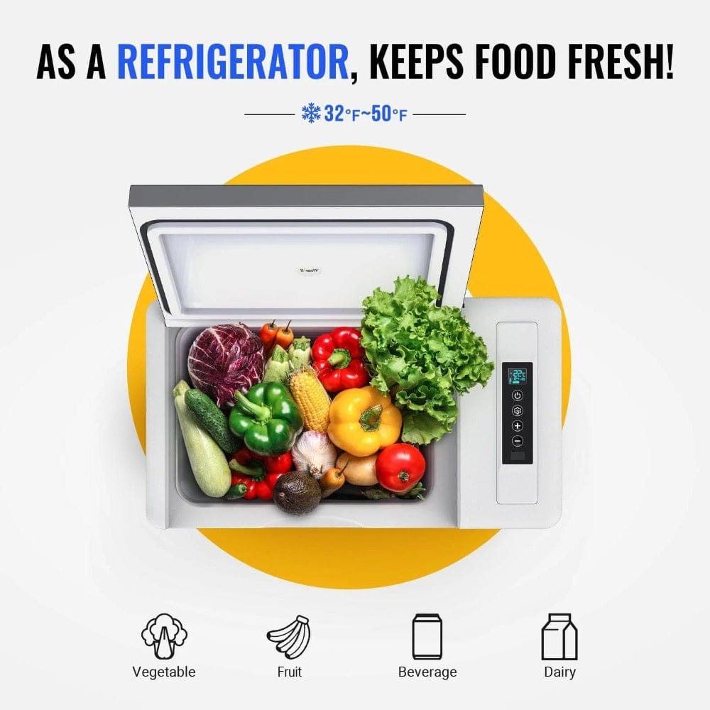 BougeRV 12V 30 Quart (28L) Portable Fridge