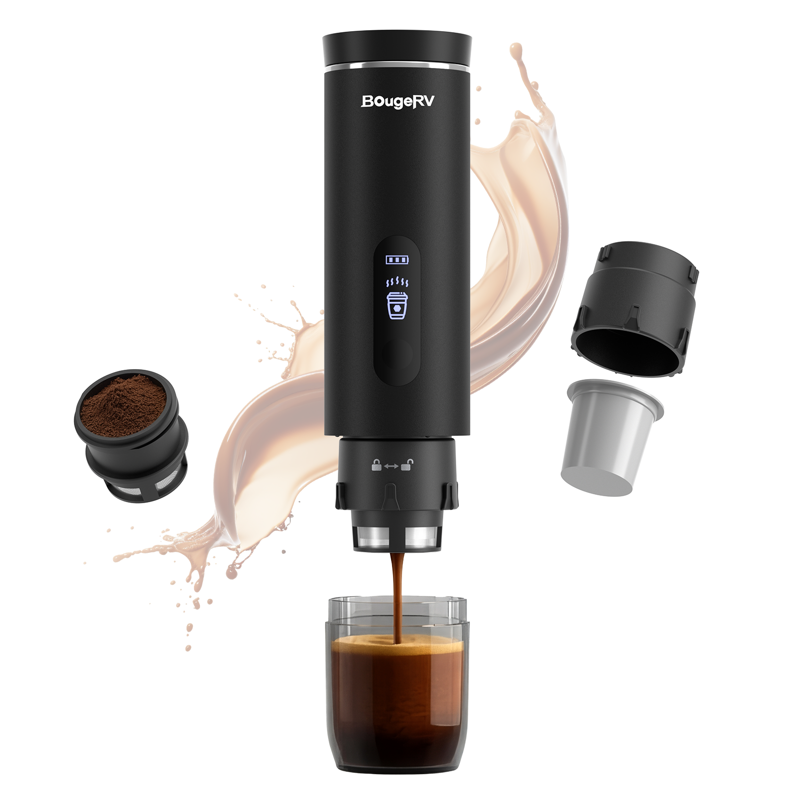 BougeRV CM02 Self-Heating Portable Coffee Maker