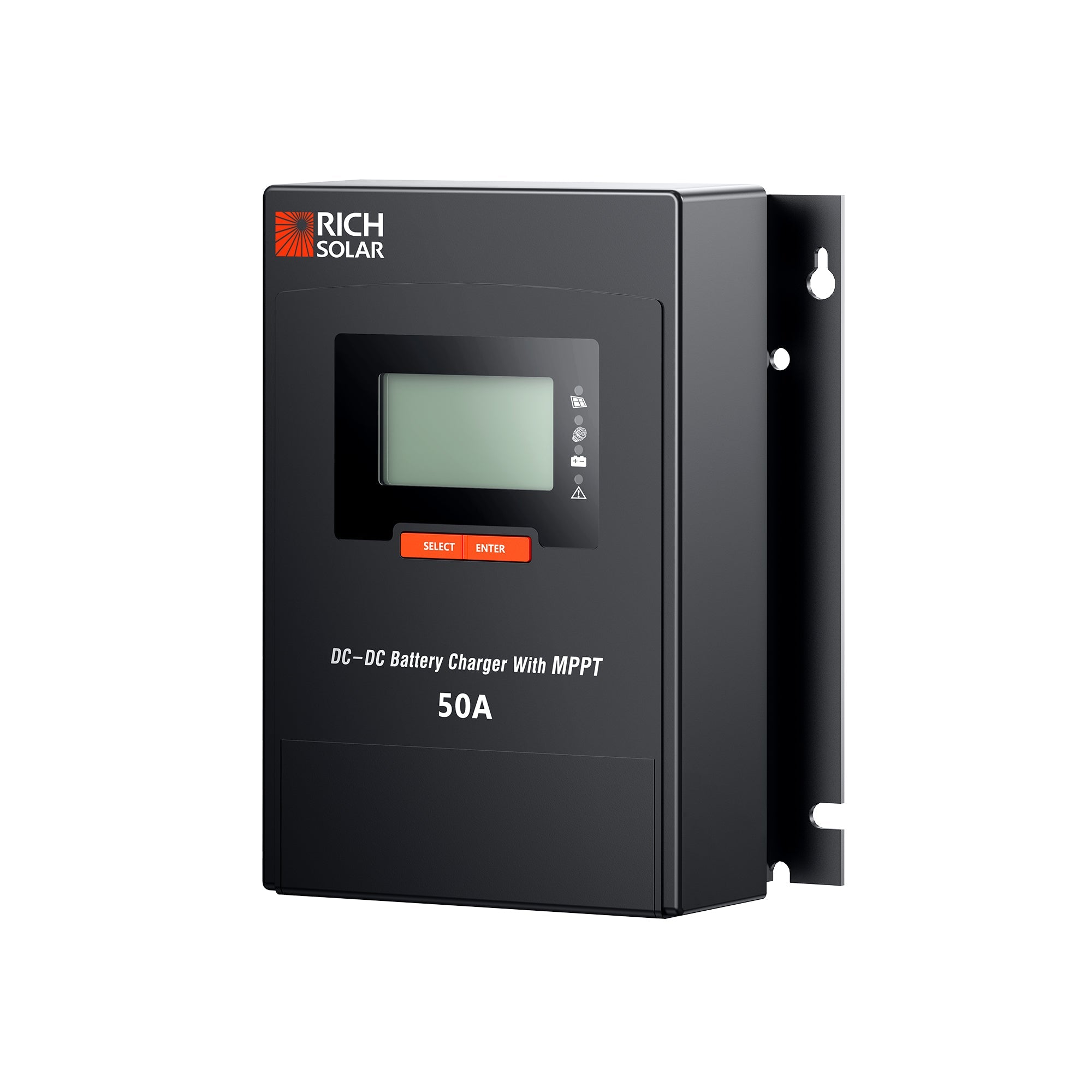 Rich Solar BRAVO 50 DC | 50 Amp DC-DC Solar Charge Controller with MPPT | Premium 50A 12V/24V DC-DC Solar Controller with MPPT for RVs, Trailers, Campers, Vans, Boats, Off-Grid