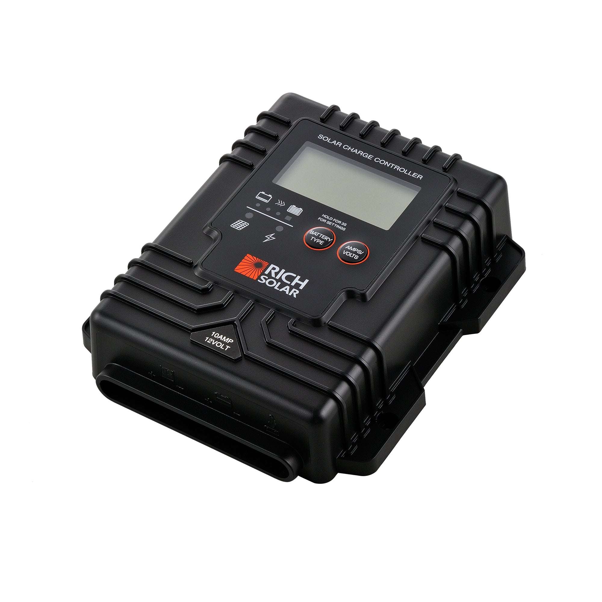 Rich Solar BRAVO Waterproof 10 | 10 Amp Waterproof PWM Solar Charge Controller | Waterproof 10A 12V PWM Solar Controller for RVs, Trailers, Campers, Vans, Boats, Off-Grid