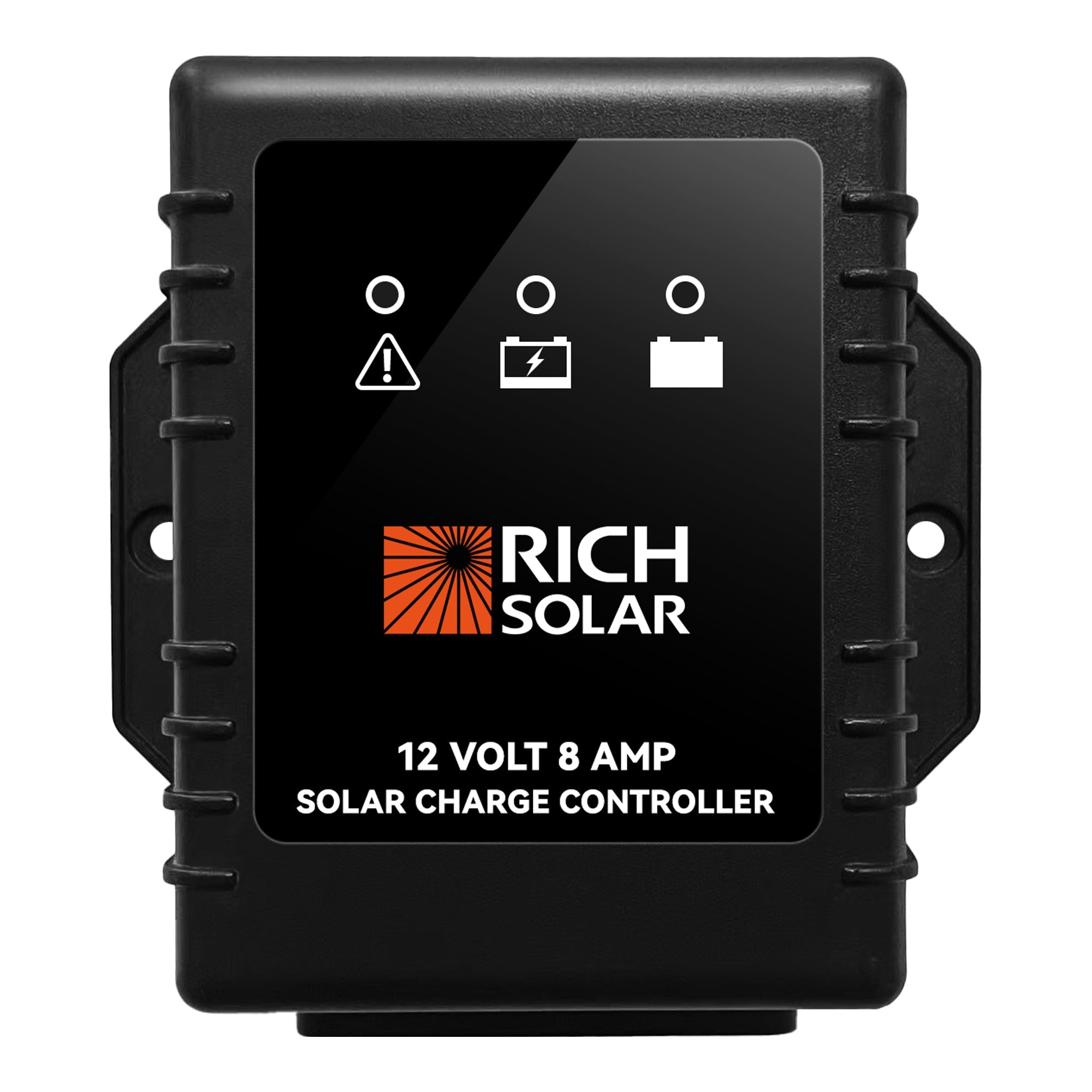 Rich Solar BRAVO Waterproof 8 | 8 Amp Waterproof PWM Solar Charge Controller | Waterproof 8A 12V PWM Controller for RVs, Trailers, Campers, Vans, Boats, Off-Grid