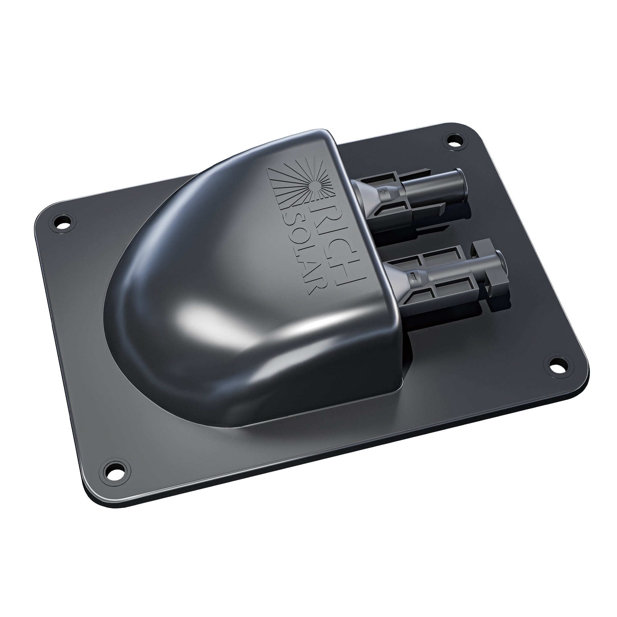 Rich Solar Cable Entry Plate | IP68 Waterproof Polypropylene Housing with UL Certified 1FT 10AWG Wires and Solar Connectors | Easy to Install