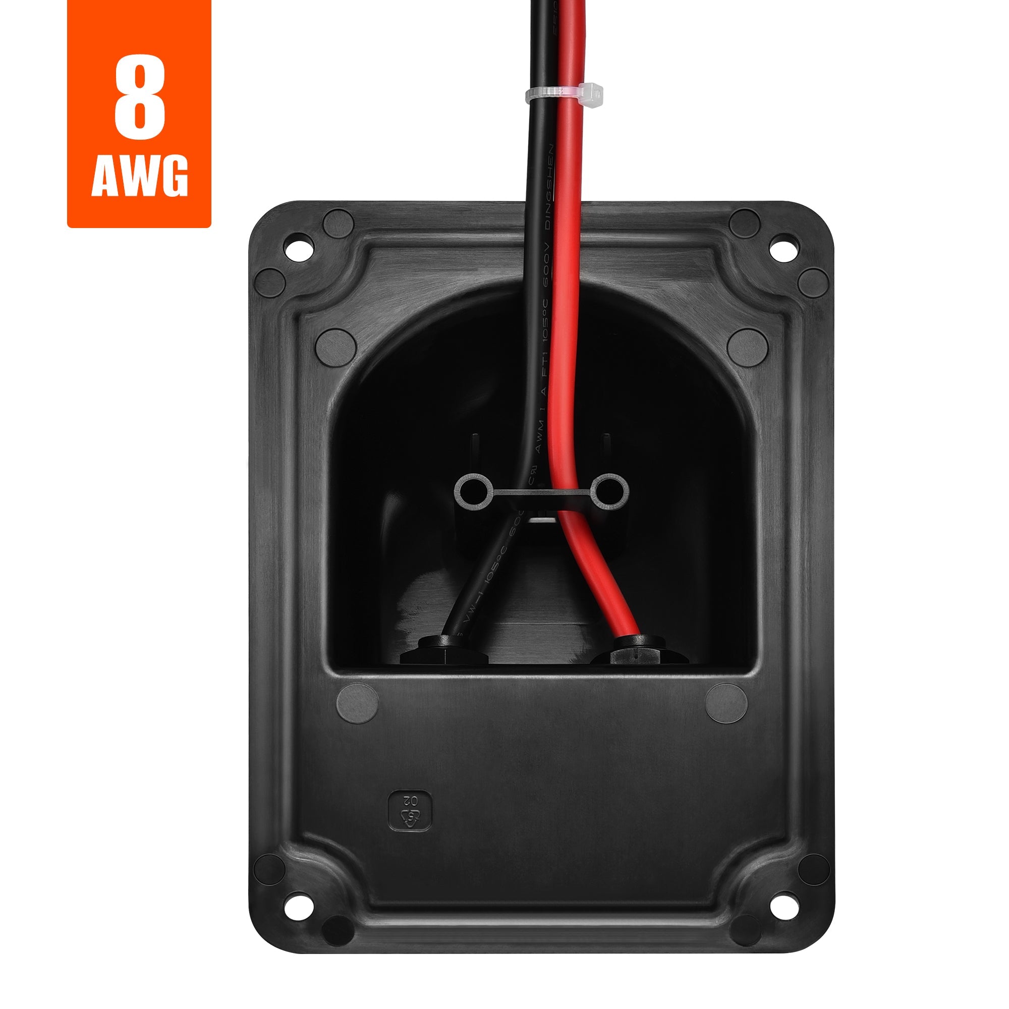 Rich Solar Cable Entry Plate | Polypropylene Housing with UL 8AWG 600V Wires for Solar Panels on RVs, Boats, Cabins